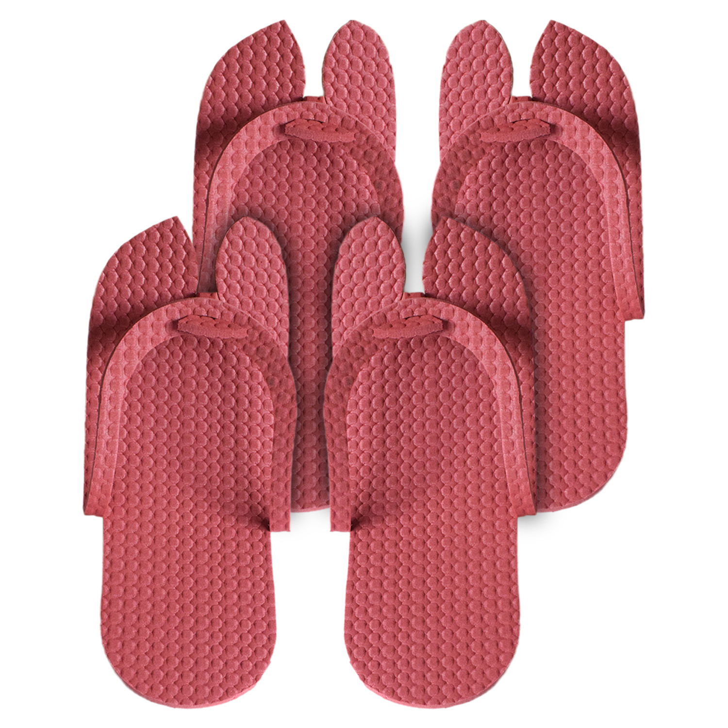 Kuber Industries Rubber Bathroom Slipper For Men & Women (Red) 54KM4208