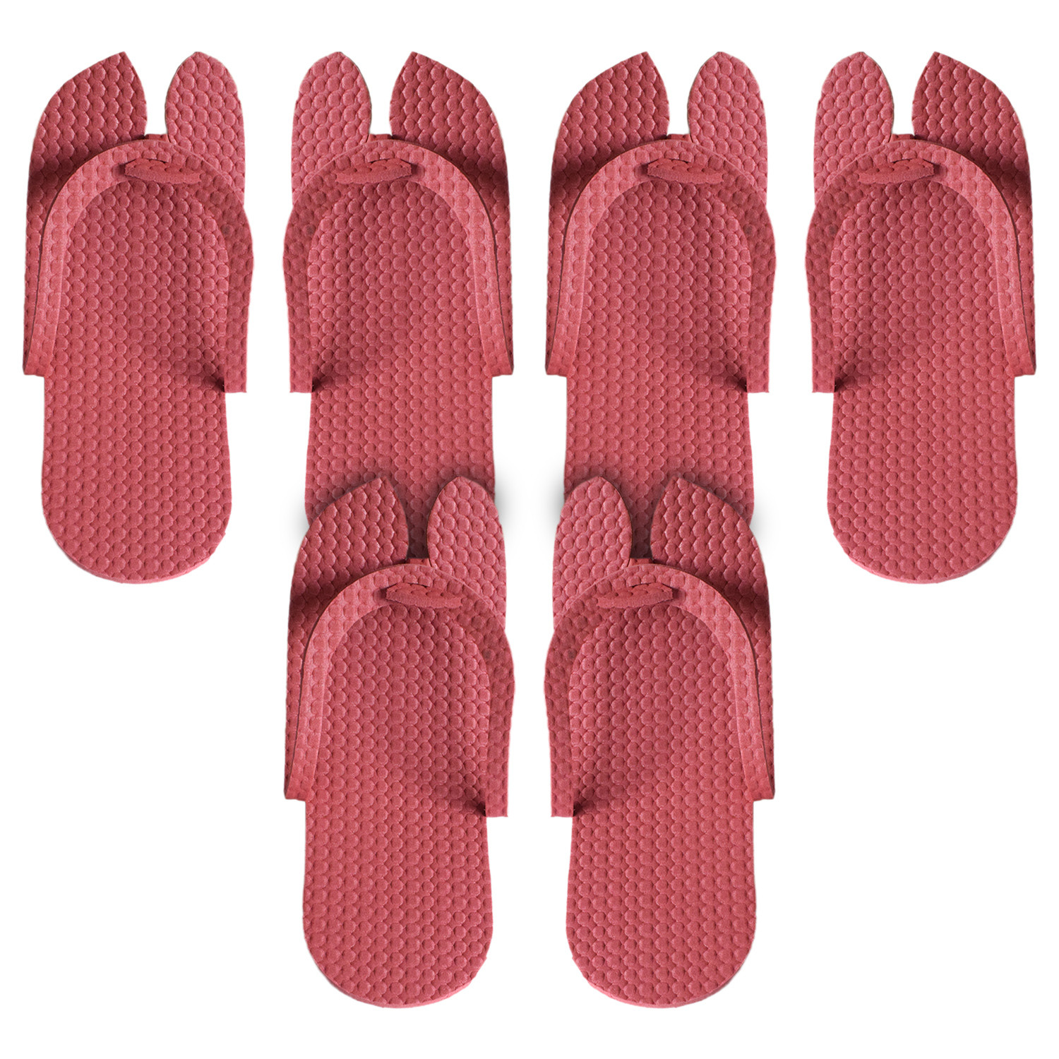 Kuber Industries Rubber Bathroom Slipper For Men & Women (Red) 54KM4208