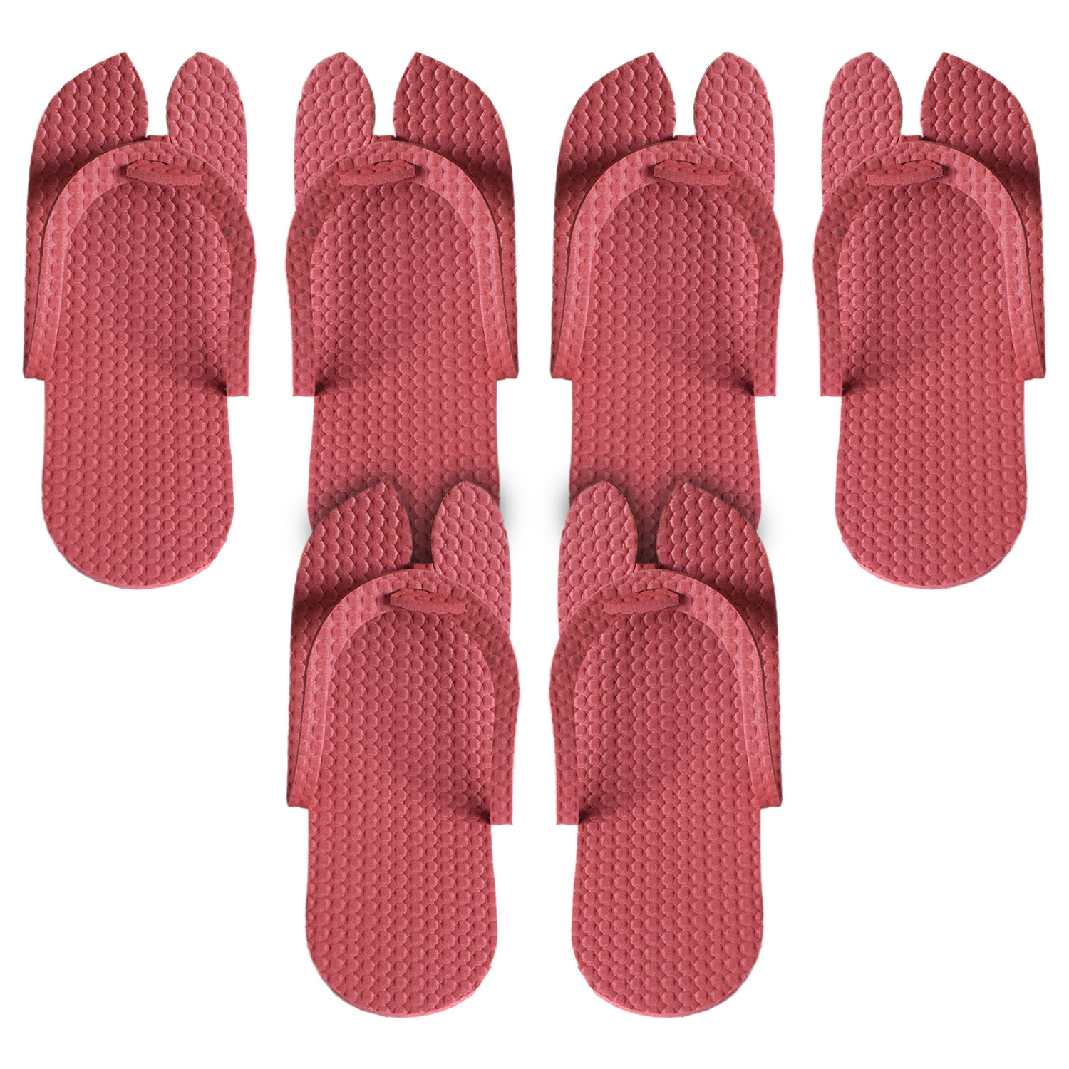 Kuber Industries Rubber Bathroom Slipper For Men & Women (Red) 54KM4208