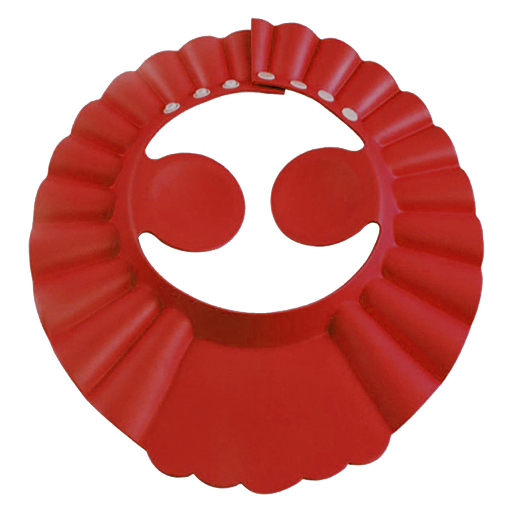 Kuber Industries Rubber Kids Adjustable Shower Cap For Wash Hair (Maroon) 54KM4196