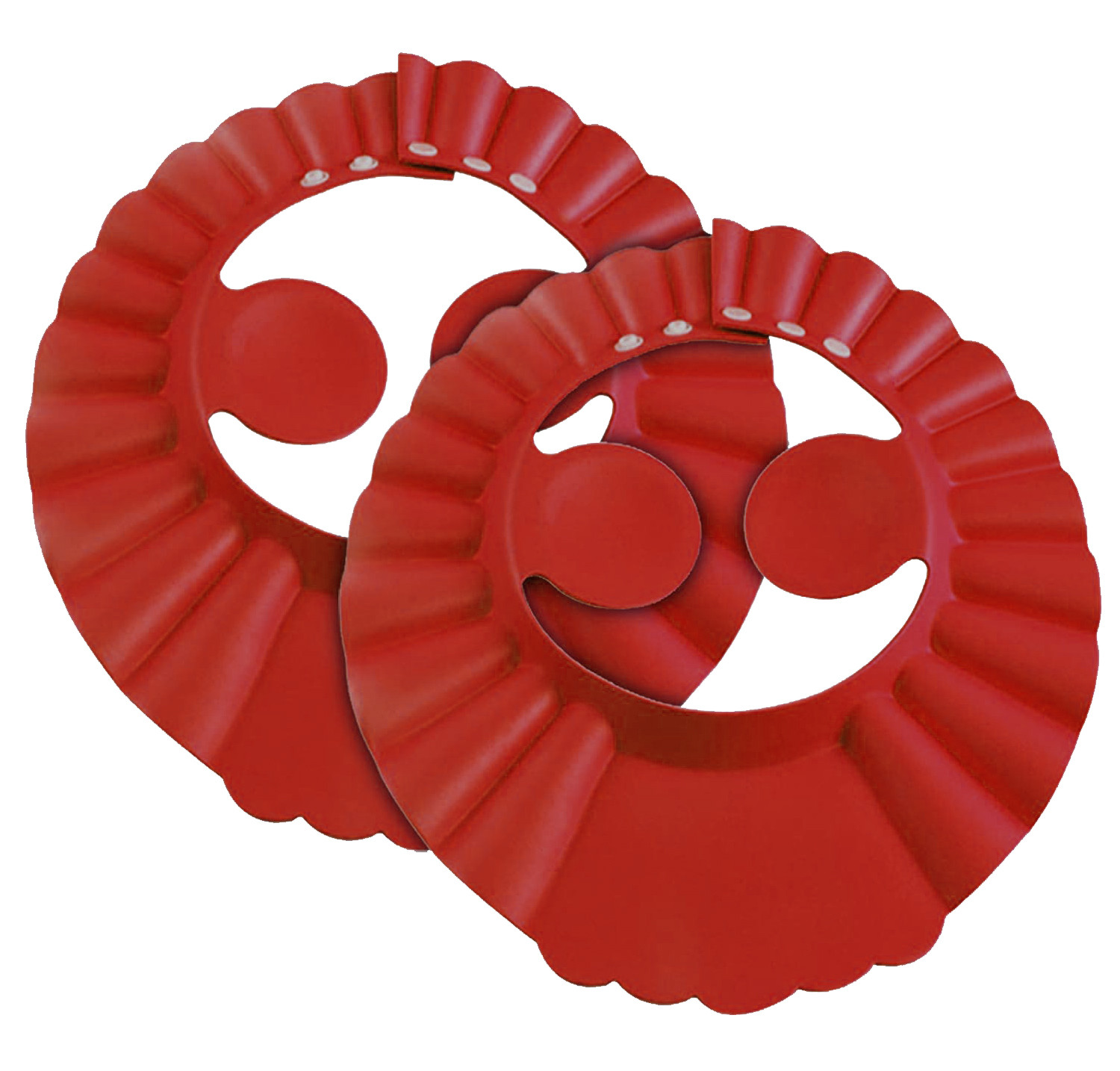 Kuber Industries Rubber Kids Adjustable Shower Cap For Wash Hair (Maroon) 54KM4196