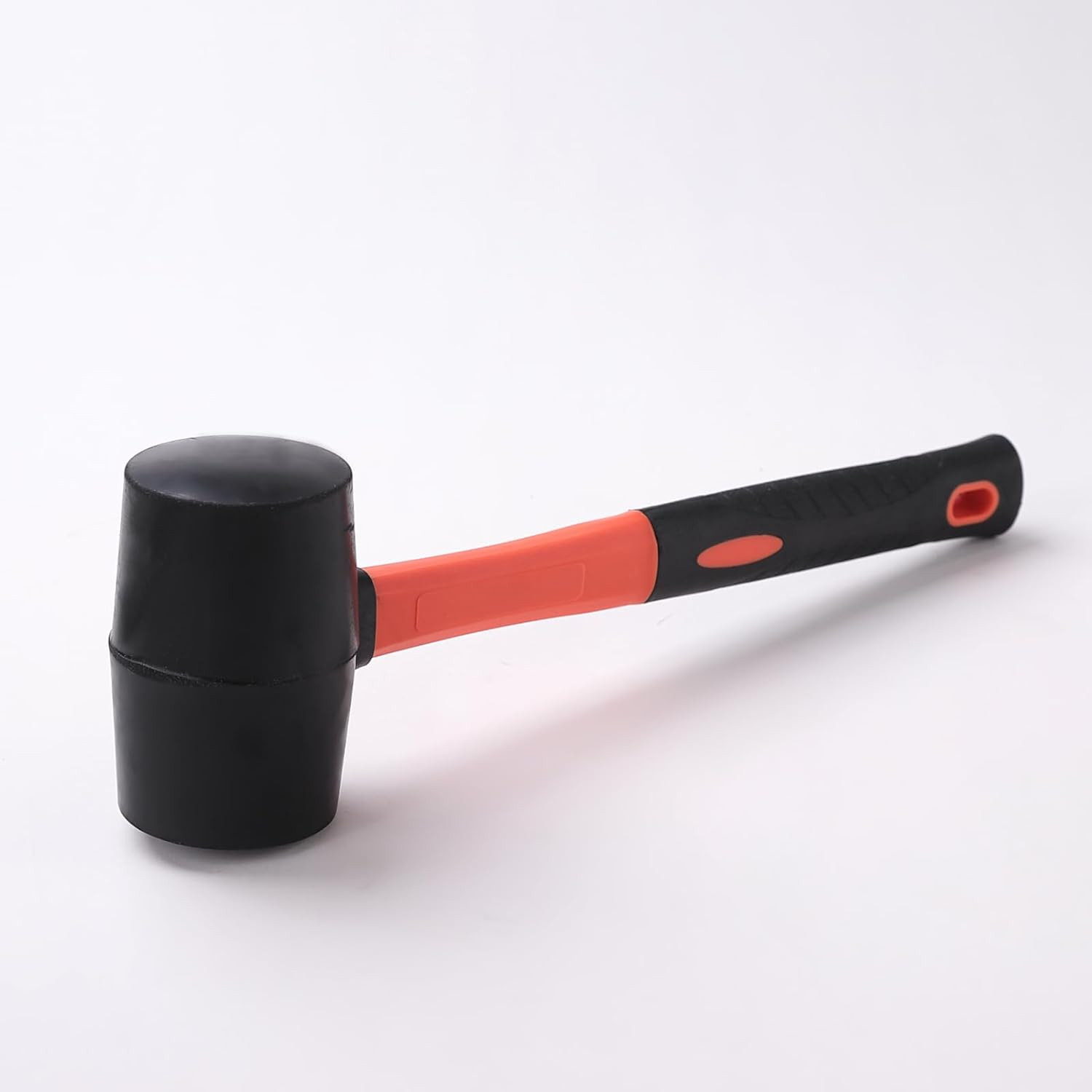 Kuber Industries Rubber Mallet|Non-Slip Small Hammer For Tiles|Soft Impact & No Damage (Red & Black)