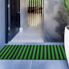 Kuber Industries Rubber Strips Design Door Mat For Porch/Kitchen/Bathroom/Laundry Room, 24&quot;x96&quot; (Green) 54KM4009