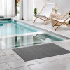 Kuber Industries Rubber Waterproof Anti-Skid Swimming Pool Mat|Shower Mat|Rainmat For Entrance Area,Bathroom,2 x 3 Feet (Gray)