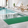Kuber Industries Rubber Waterproof Anti-Skid Swimming Pool Mat|Shower Mat|Rainmat For Entrance Area,Bathroom,2 x 4 Feet (Green)