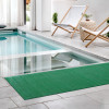 Kuber Industries Rubber Waterproof Anti-Skid Swimming Pool Mat|Shower Mat|Rainmat For Entrance Area,Bathroom,2 x 5 Feet (Green)