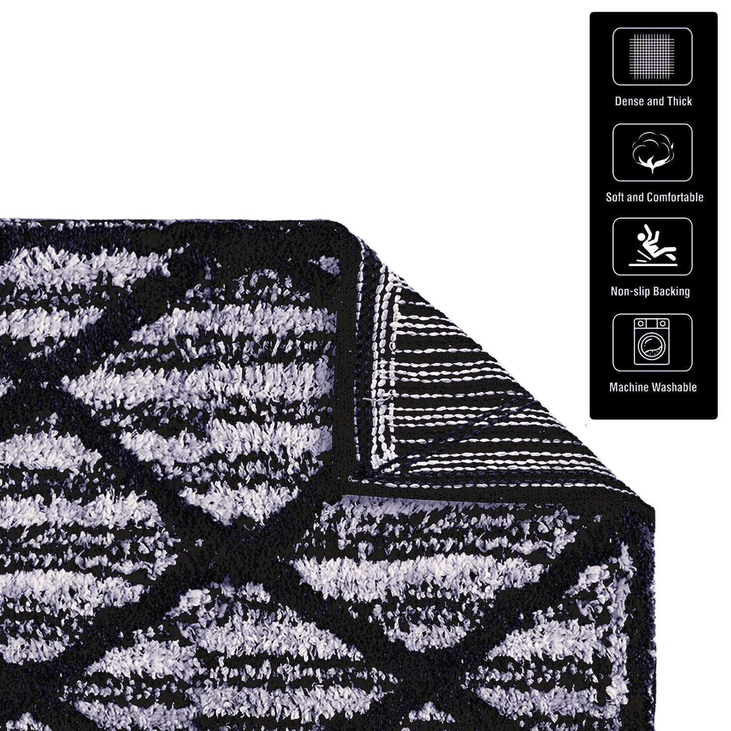 Kuber Industries Runner  Bedside Runner for Bedroom  Runner for Living Room  Katli Mingle Carpet Runner for Home  Anti Skid Carpet Rug Mat  Kitchen Runner  22x55  Blue