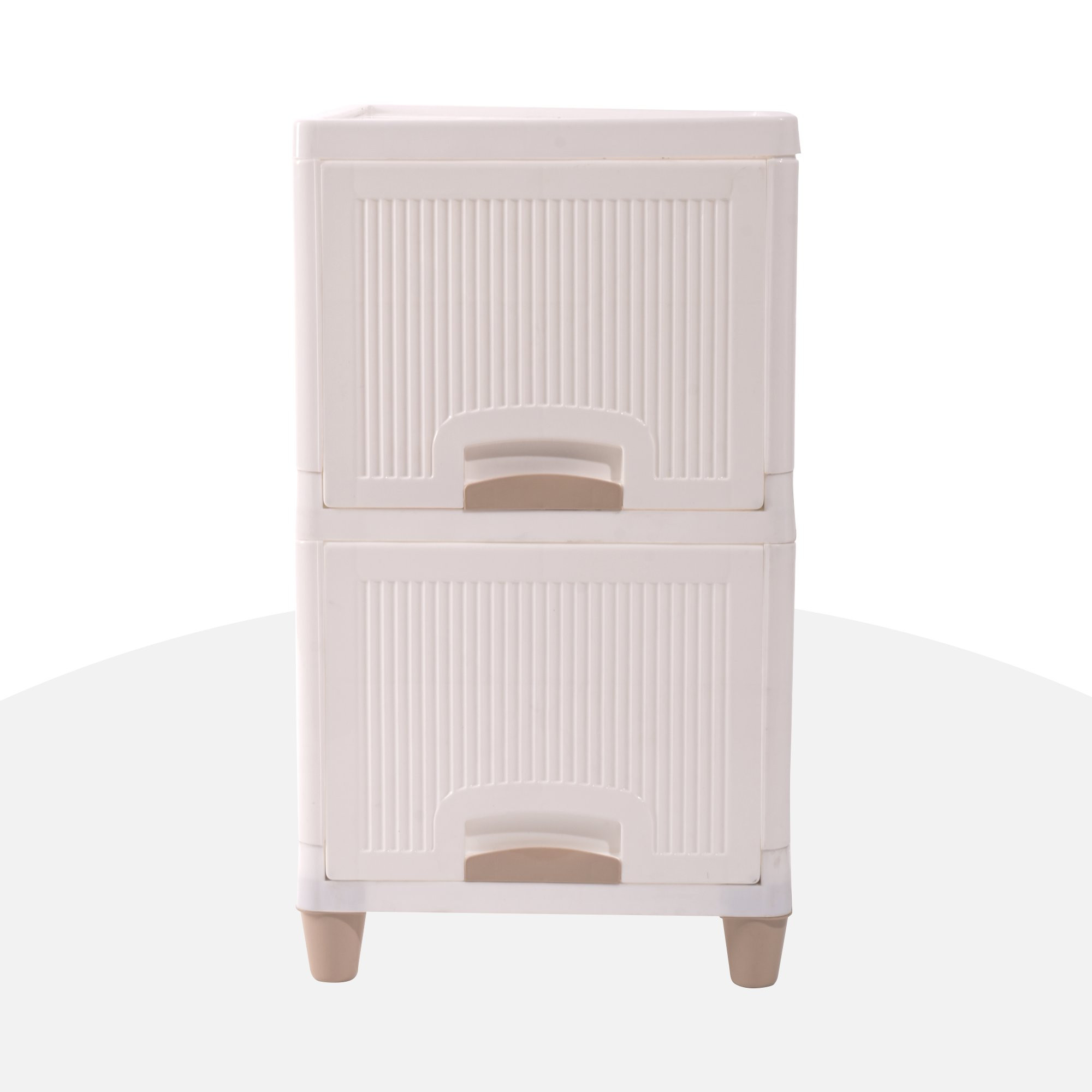 Kuber Industries s Cabinet Storage Organizer  Folding Storage Cabinets  Clothes Organizer for Wardrobe  Drawer Storage Organizer  Multipurpose Rack for Storage  White