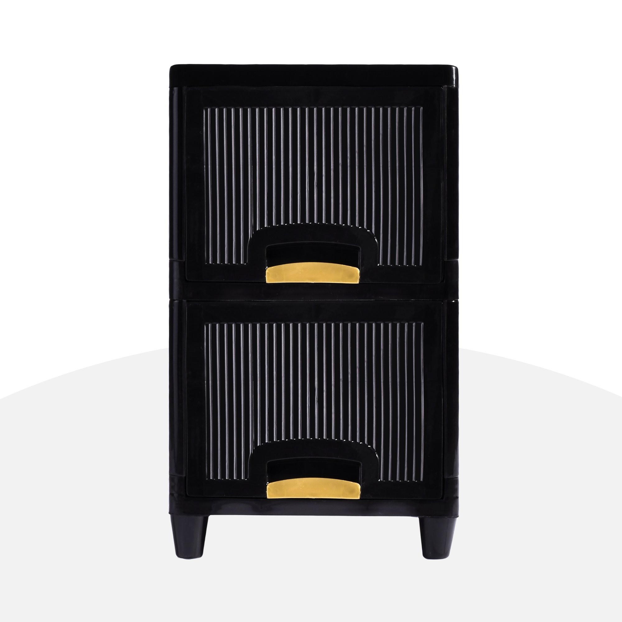 Kuber Industries s Cabinet Storage Organizer  Folding Storage Cabinets  Clothes Organizer for Wardrobe  Drawer Storage Organizer  Multipurpose Rack for Storage  Black