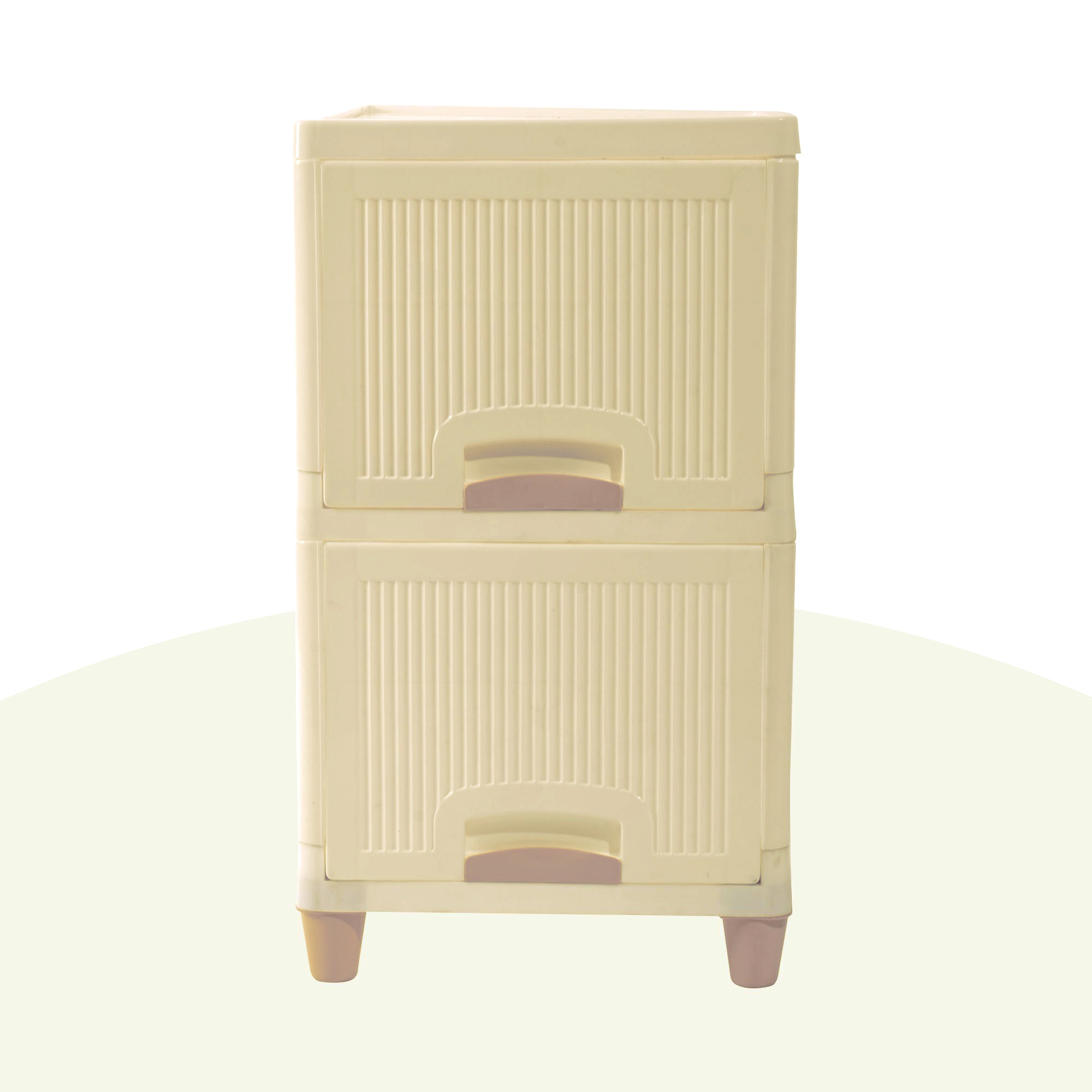 Kuber Industries s Cabinet Storage Organizer  Multipurpose Folding Storage Racks  Clothes Drawer Organizer for Wardrobe  Ivory