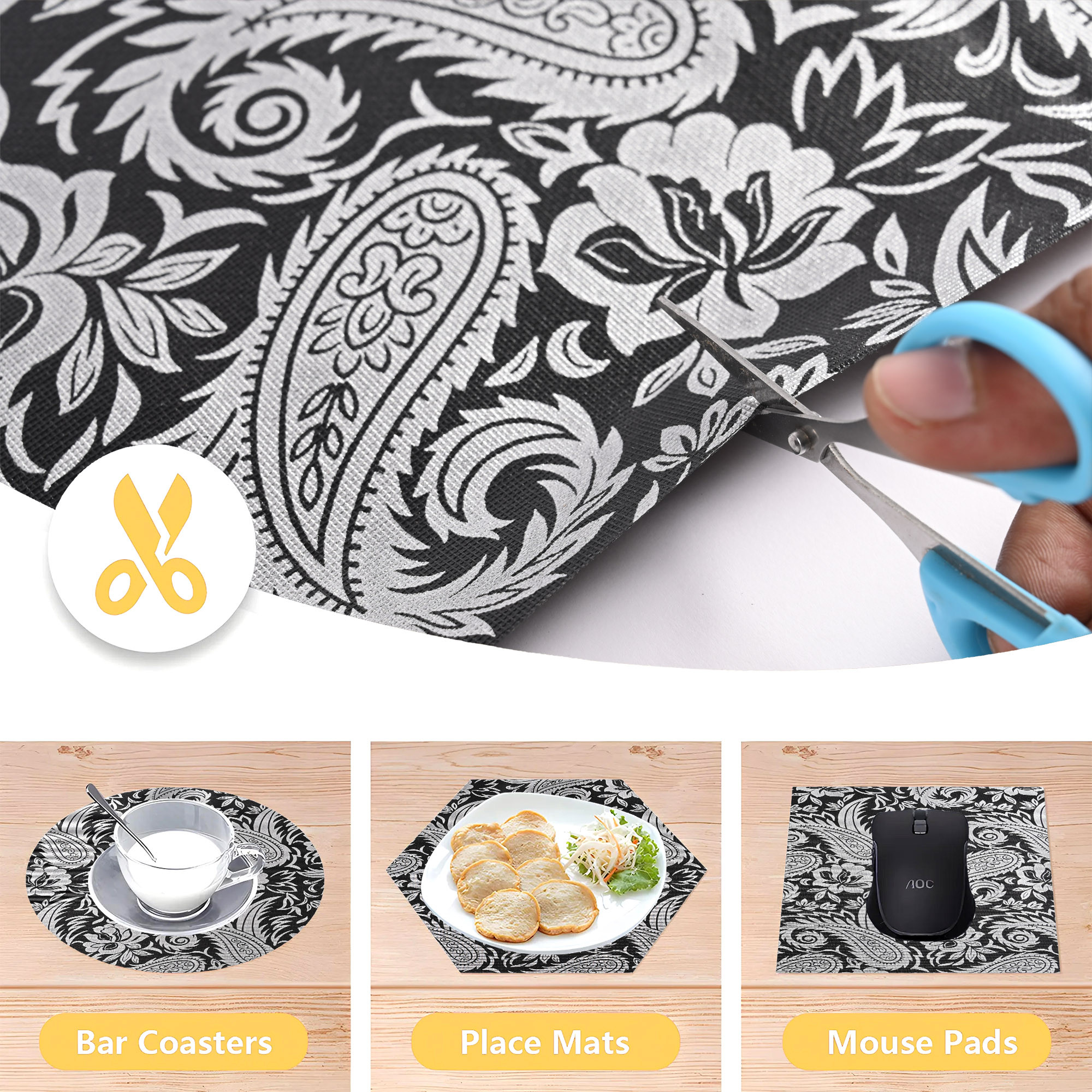 Kuber Industries s Waterproof Wardrobe Shelf Liners for Kitchen Shelves  Multipurpose Almari Fridge  Cupboard Sheets for Wardrobe  Carry Design - Silver  Black