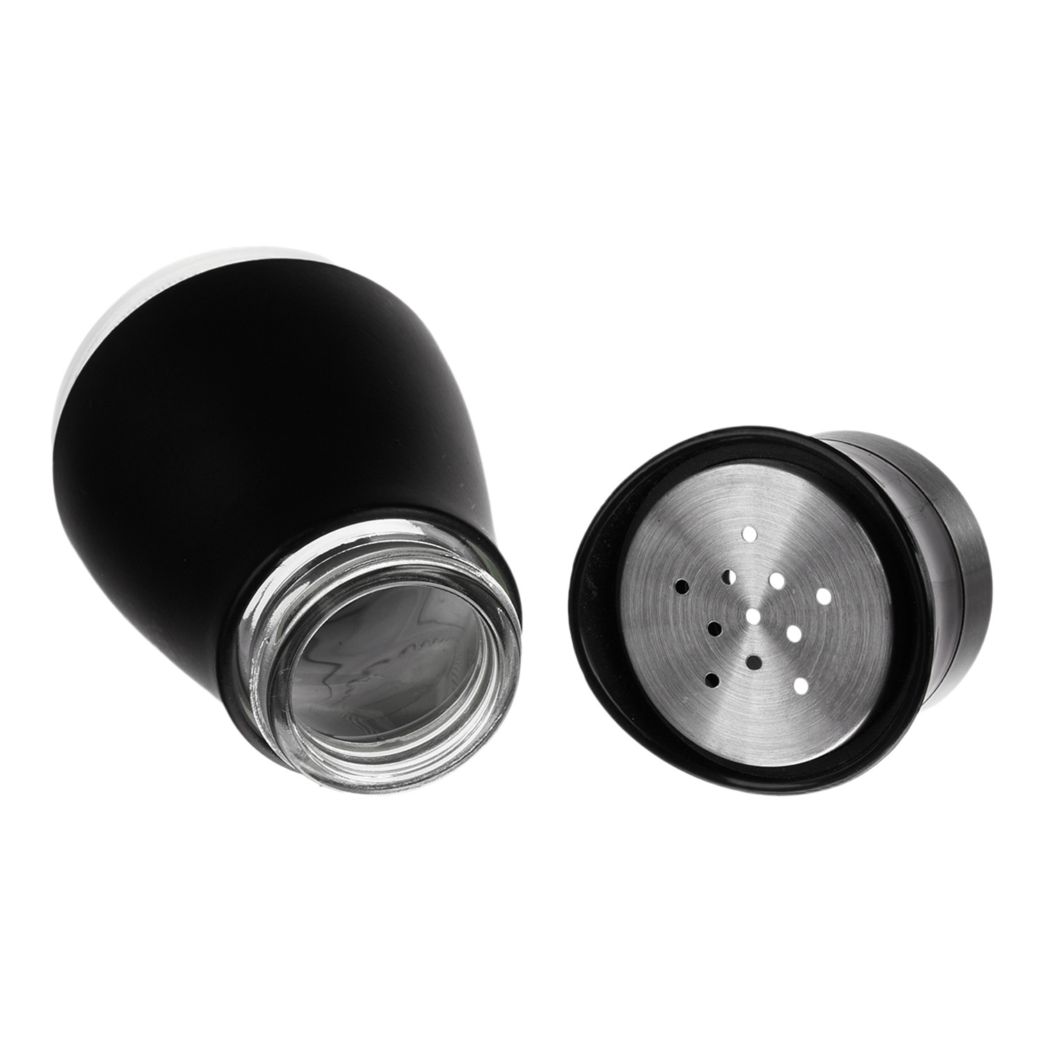 Kuber Industries Salt Shaker Box | Stainless Steel Pepper Shaker Box | Chilli Flakes Seasoning Sprinkler Box | Namak Daani | Dining Table Masala Box Dabbi | Pack of 2 | Multi