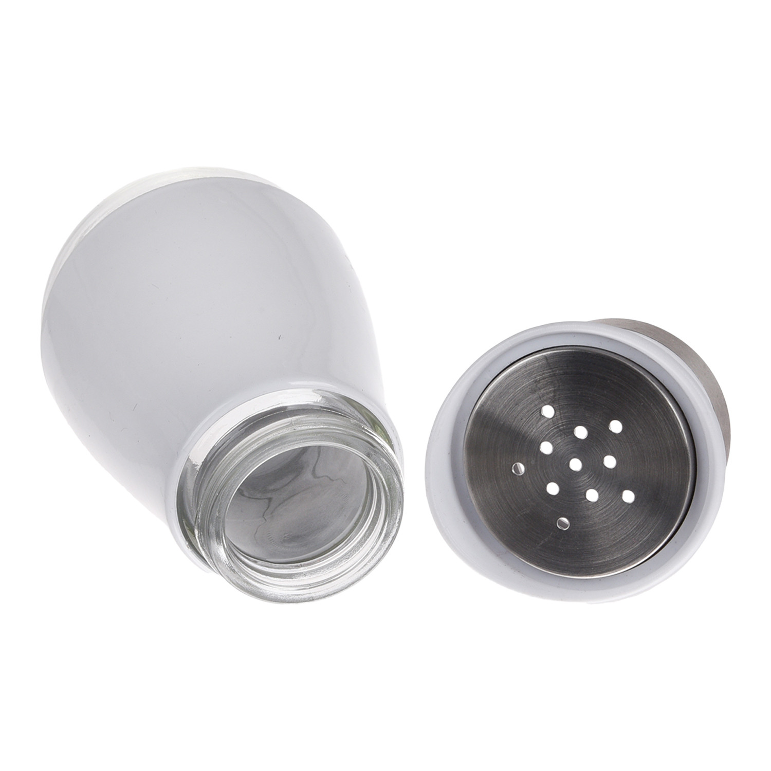 Kuber Industries Salt Shaker Box | Stainless Steel Pepper Shaker Box | Chilli Flakes Seasoning Sprinkler Box | Namak Daani | Dining Table Masala Box Dabbi | Pack of 2 | Multi