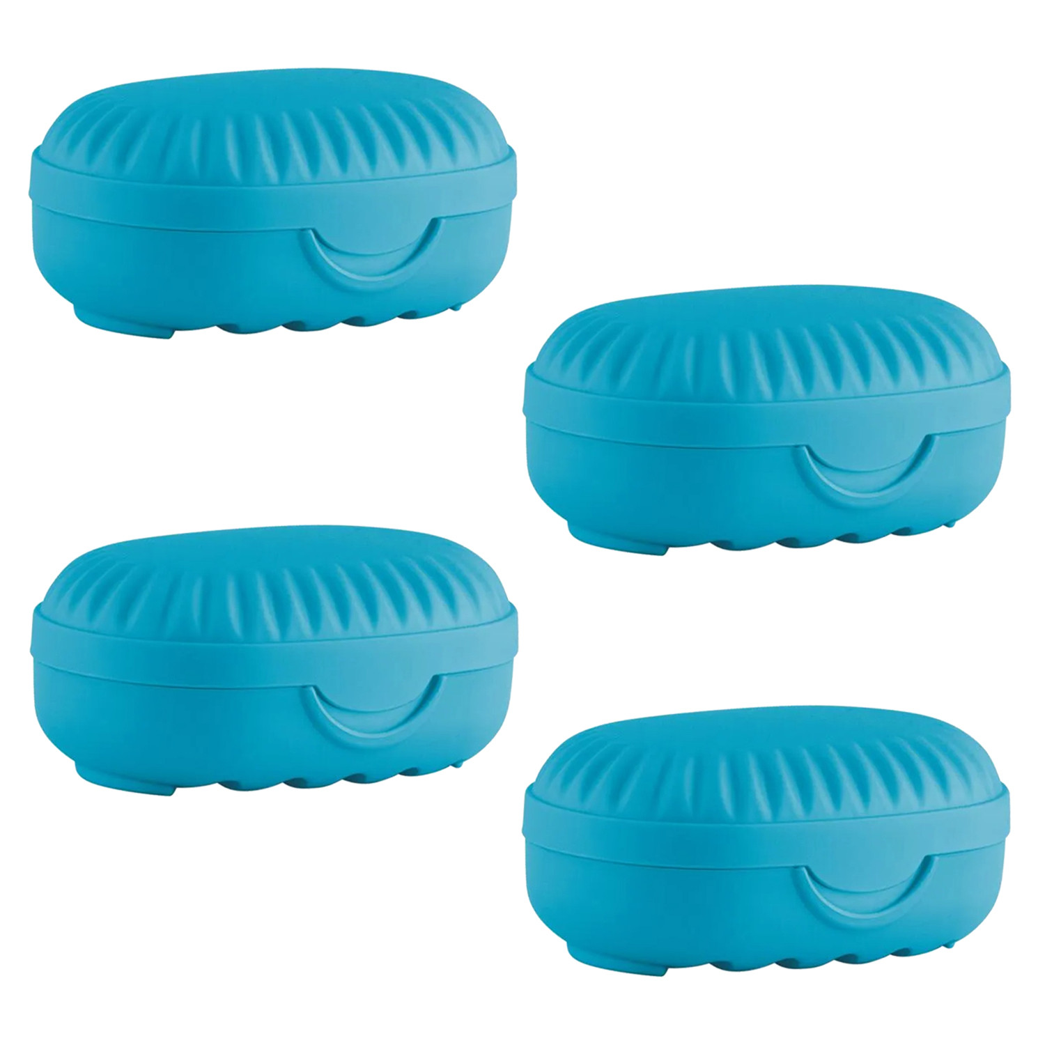Kuber Industries Saop Holder For Bathroom|Portable Plastic Self Draining Soap Holder|Leakproof Soap Box For Bathroom,Outdoor Camping,Traveling|(Mint Green)