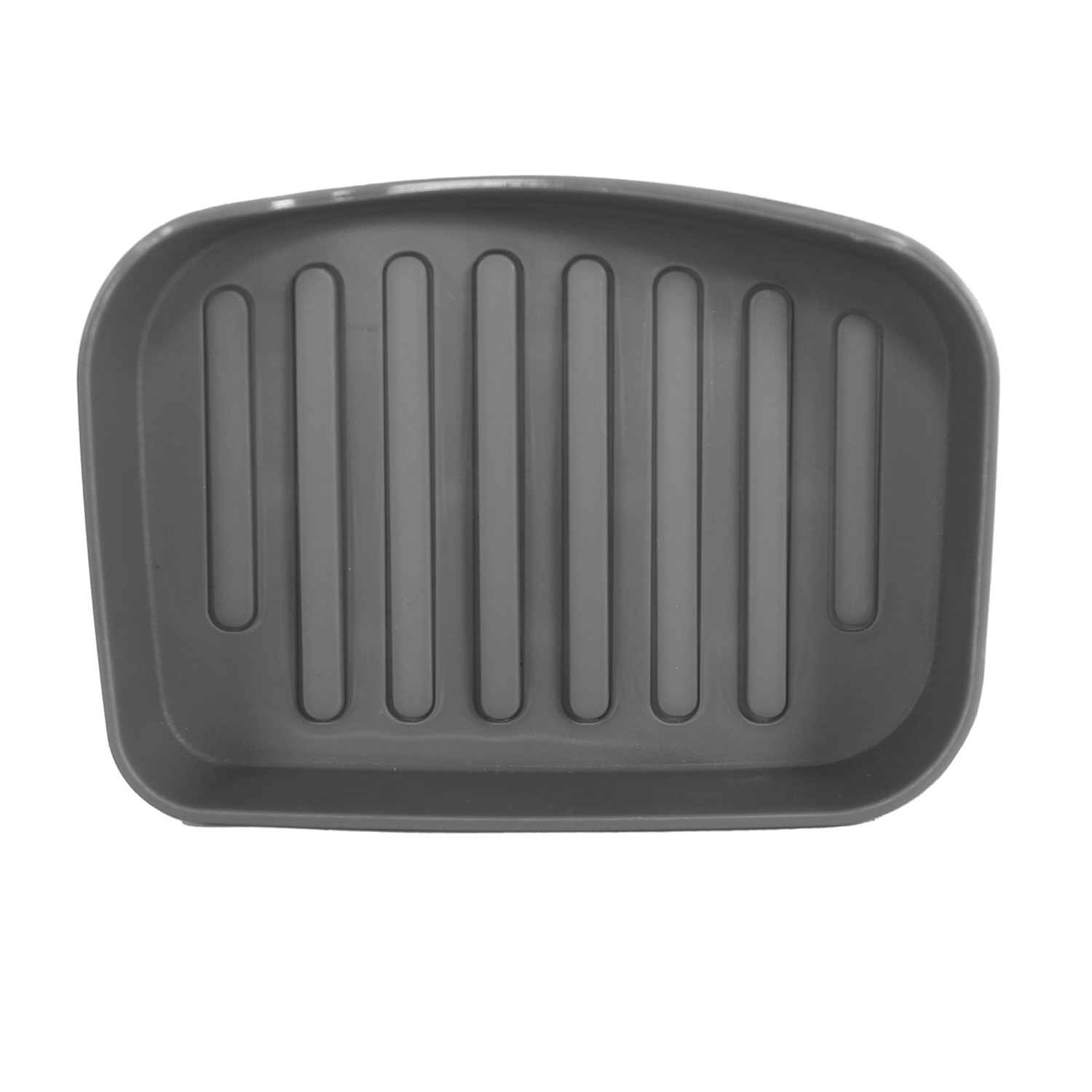 Kuber Industries Saop Holder For Kitchen Sink|Portable Plastic Double Desk Self Draining Soap Holder|Soap Holder For Kitchen Bathroom,Wash Basin| (Gray)