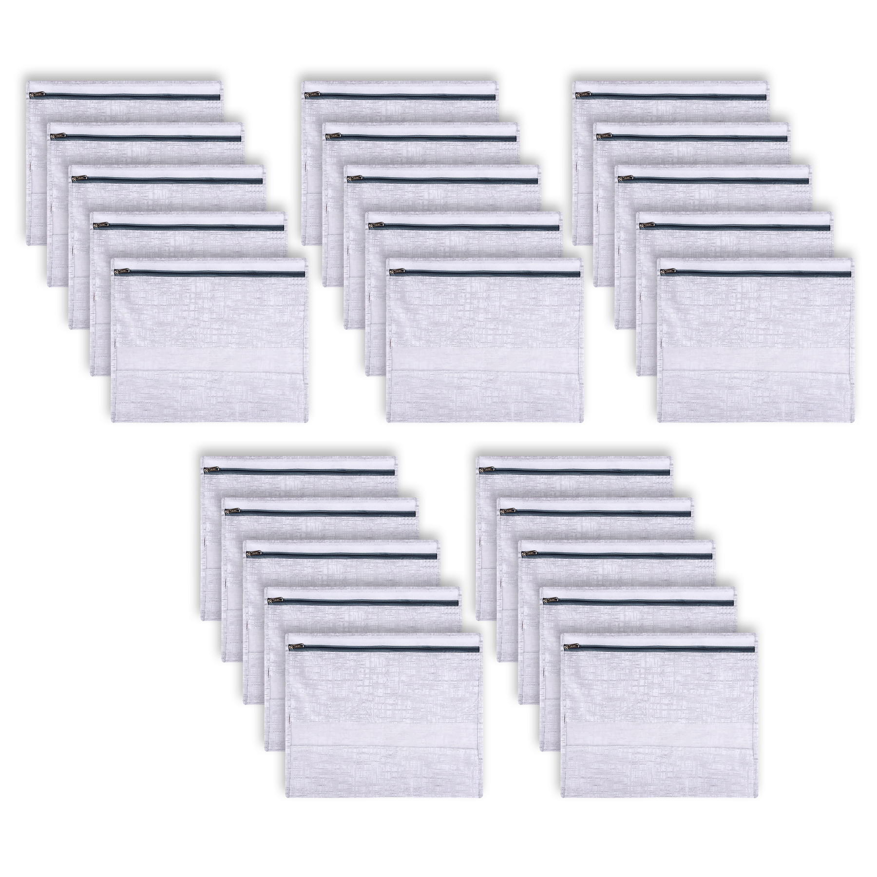 Kuber Industries Saree Bags | Clothes Bags for Storage | Non-Woven Wardrobe Organizer | Mesh Window Cloth Storage Bags Set | Single Packing Saree Bags | Jute-Printed | Gray