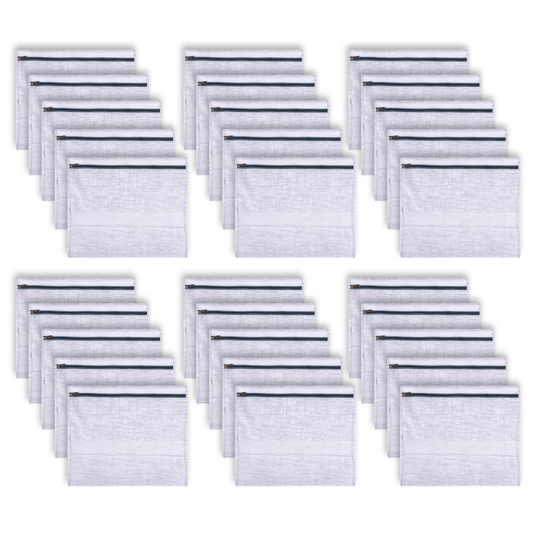 Kuber Industries Saree Bags | Clothes Bags for Storage | Non-Woven Wardrobe Organizer | Mesh Window Cloth Storage Bags Set | Single Packing Saree Bags | Jute-Printed | Gray
