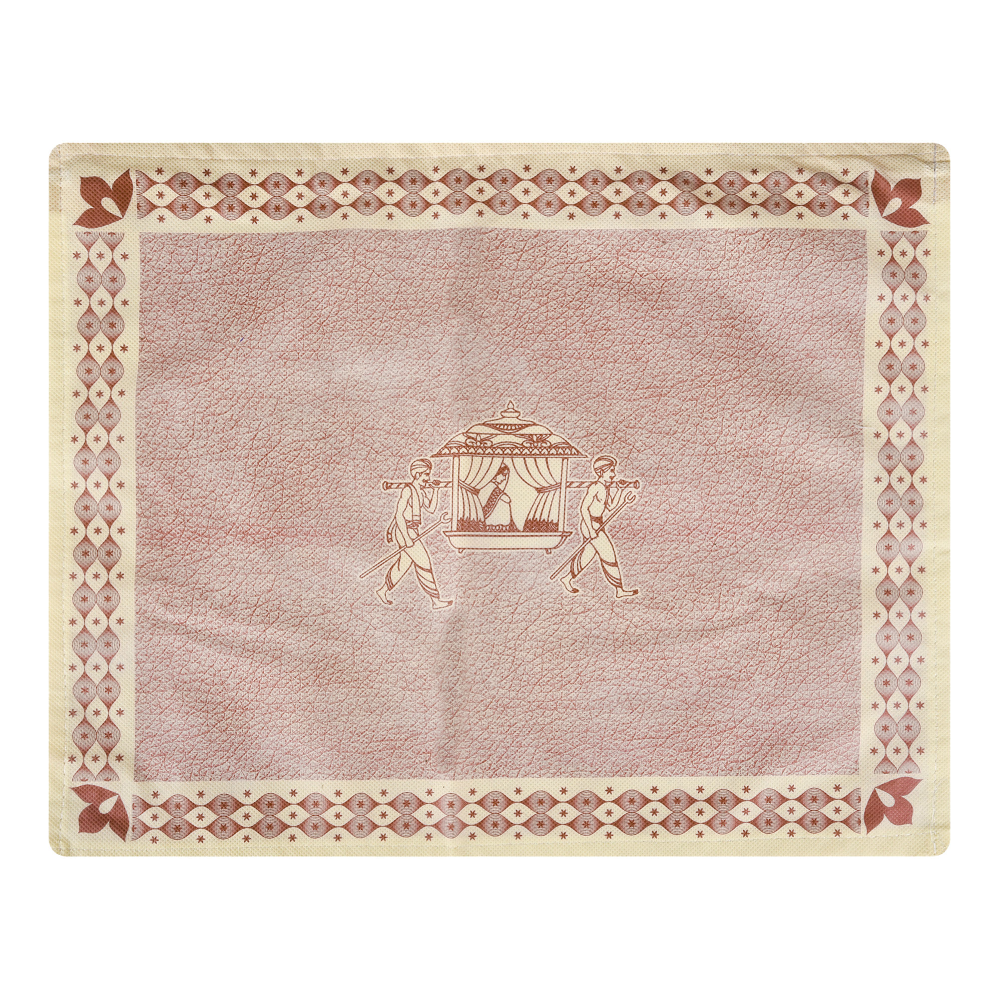 Kuber Industries Saree Cover  Clothes Storage Bag  Single Packing Saree Cover with Zip Closure  Wardrobe Organizer  Palki Packing Saree Cover  Pack of 6  Brown