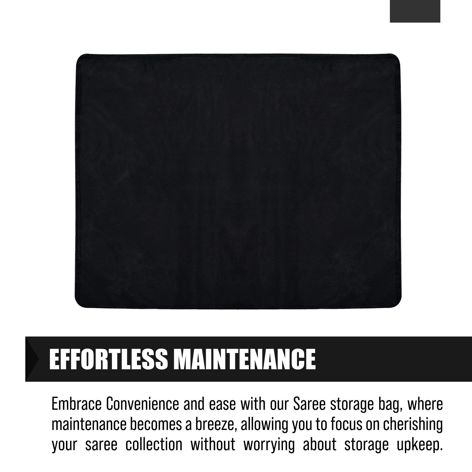 Kuber Industries Saree Storage Bag  Clothes Storage Bag  Wardrobe Storage Bag  Single Packing Cloth Storage Bag  Top Visible Window Saree Bag  Bow Golden Dot  Pack of 6  Black