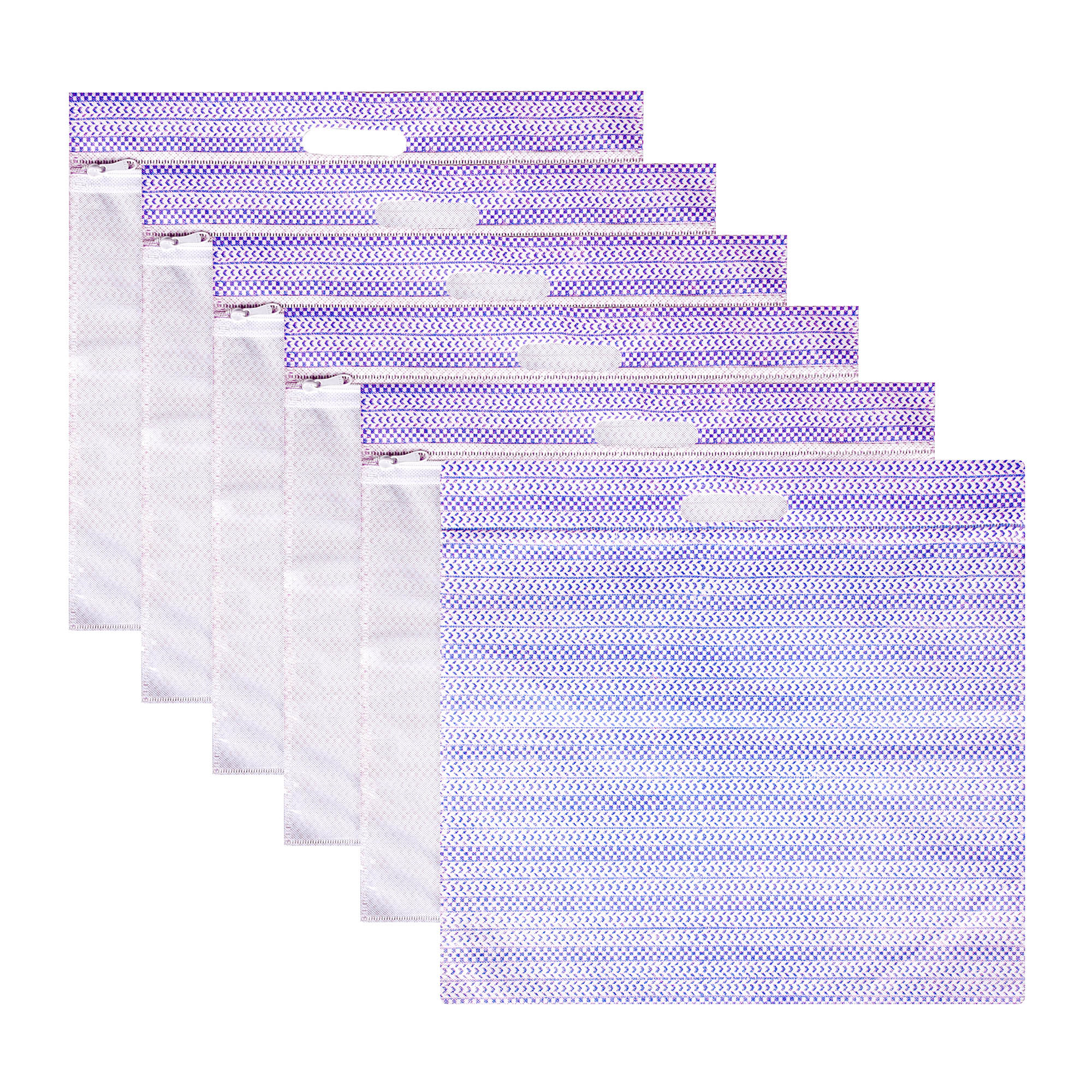 Kuber Industries Saree Storage Bag | Clothes Storage Bag | Wardrobe Storage Bag | Single Packing Cloth Storage Bag | Top Visible Window Saree Bag | Handle Saree Cover | Purple