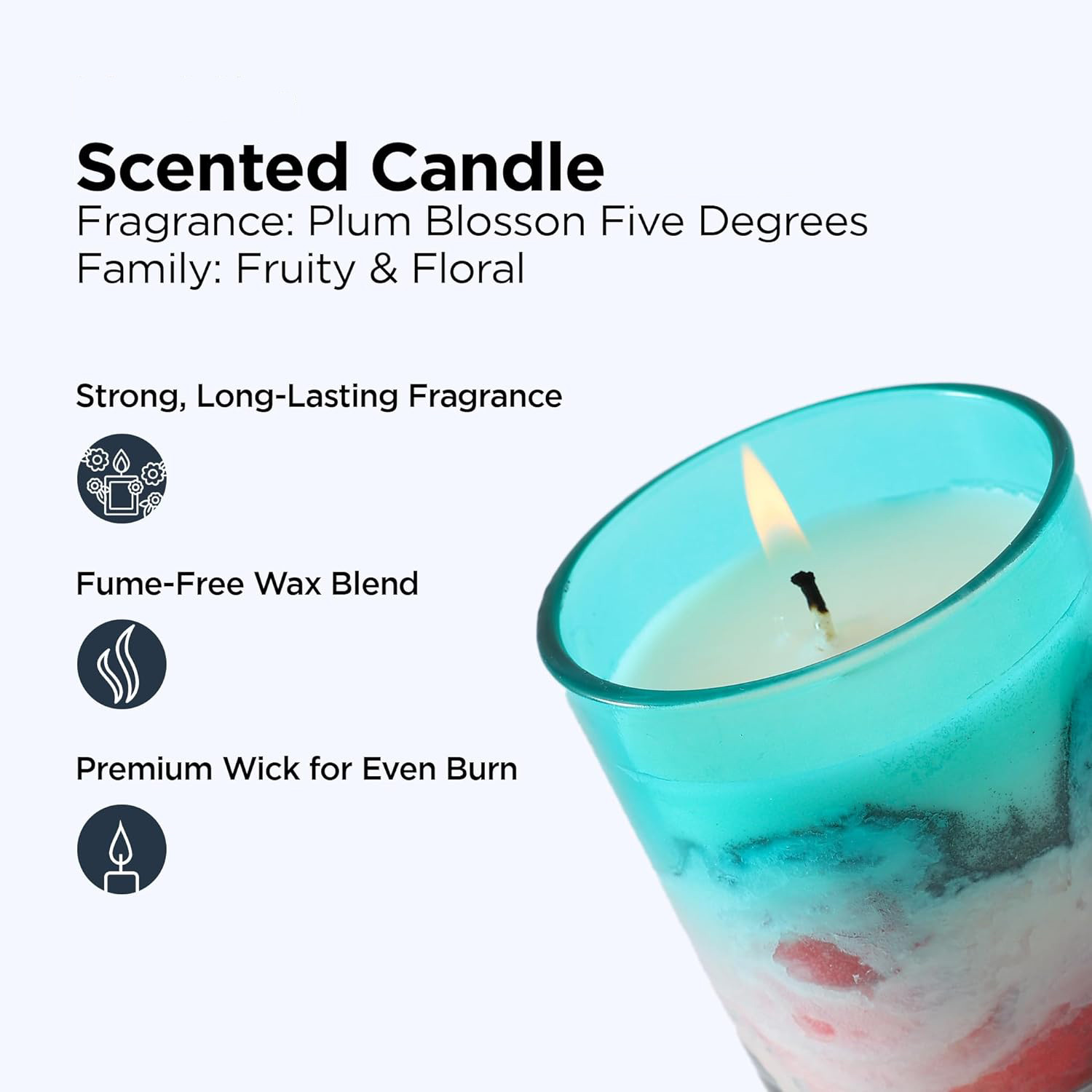 Kuber Industries Scented Candles | Fragrance Candles | Candles for Wedding | Candles for Bedroom | Birthday Candles | Valentines Day Gifts Candles | DY-230706B | Green & Black