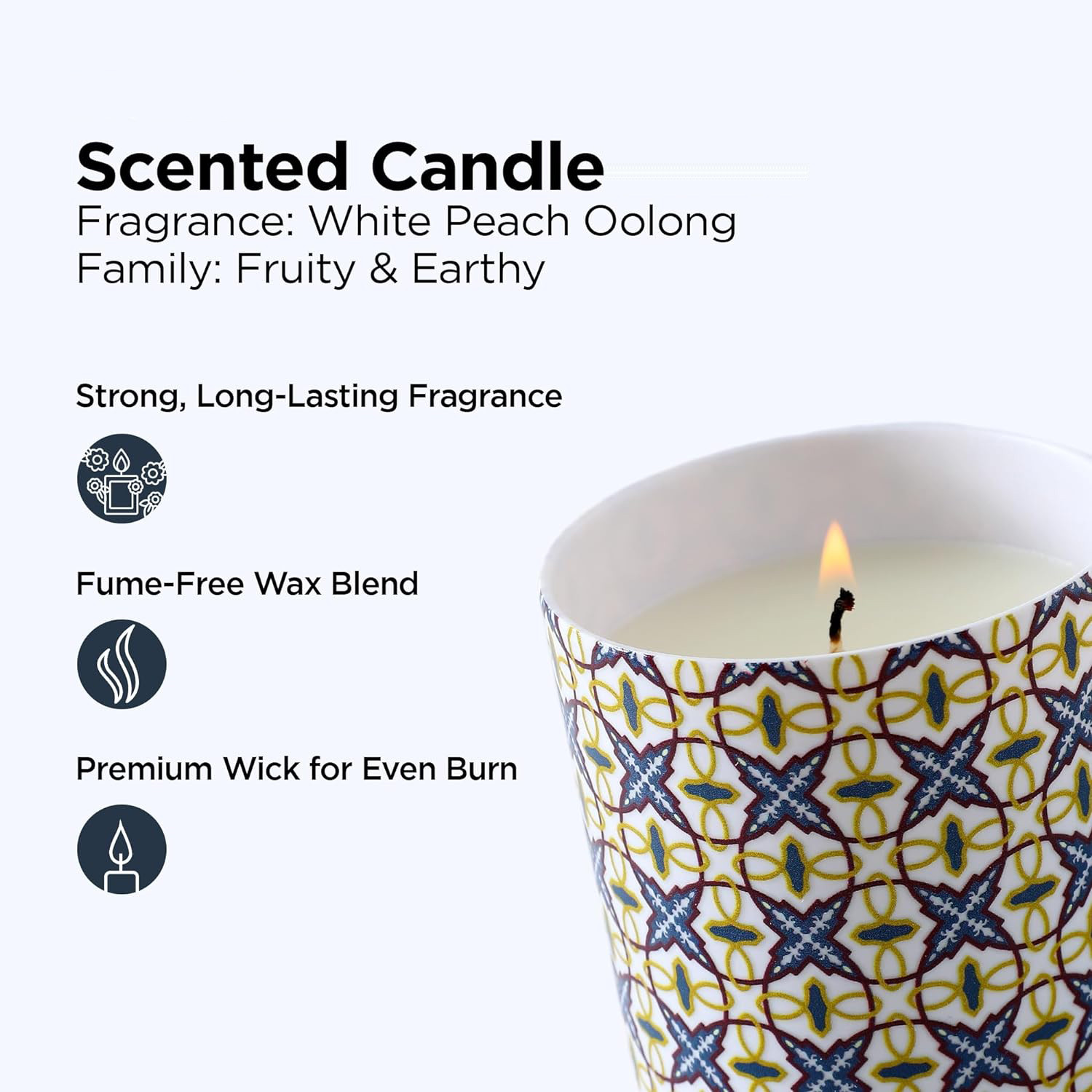 Kuber Industries Scented Candles | Fragrance Candles | Candles for Wedding | Candles for Bedroom | Birthday Candles | Valentines Day Gifts Candles | DY-230708A | Multicolor
