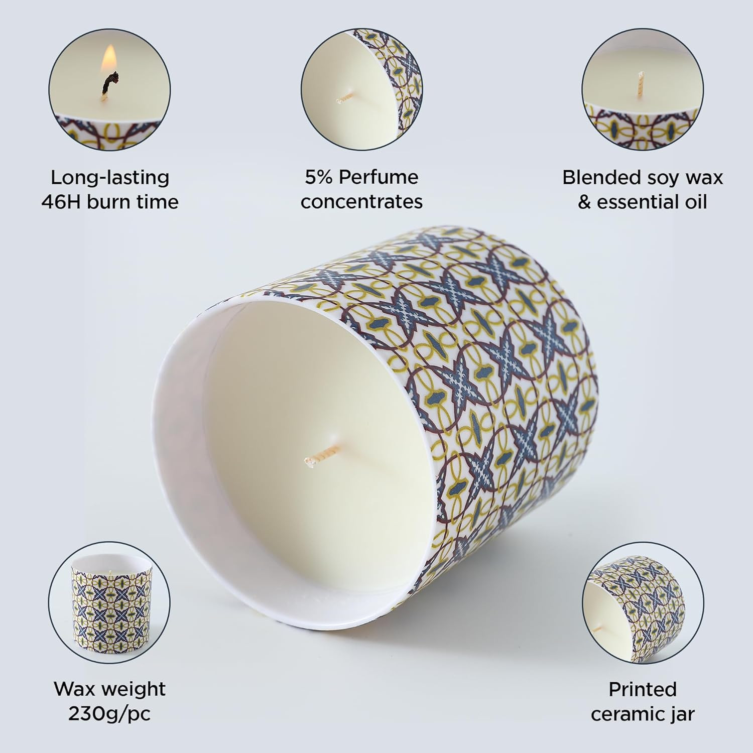 Kuber Industries Scented Candles | Fragrance Candles | Candles for Wedding | Candles for Bedroom | Birthday Candles | Valentines Day Gifts Candles | DY-230708A | Multicolor