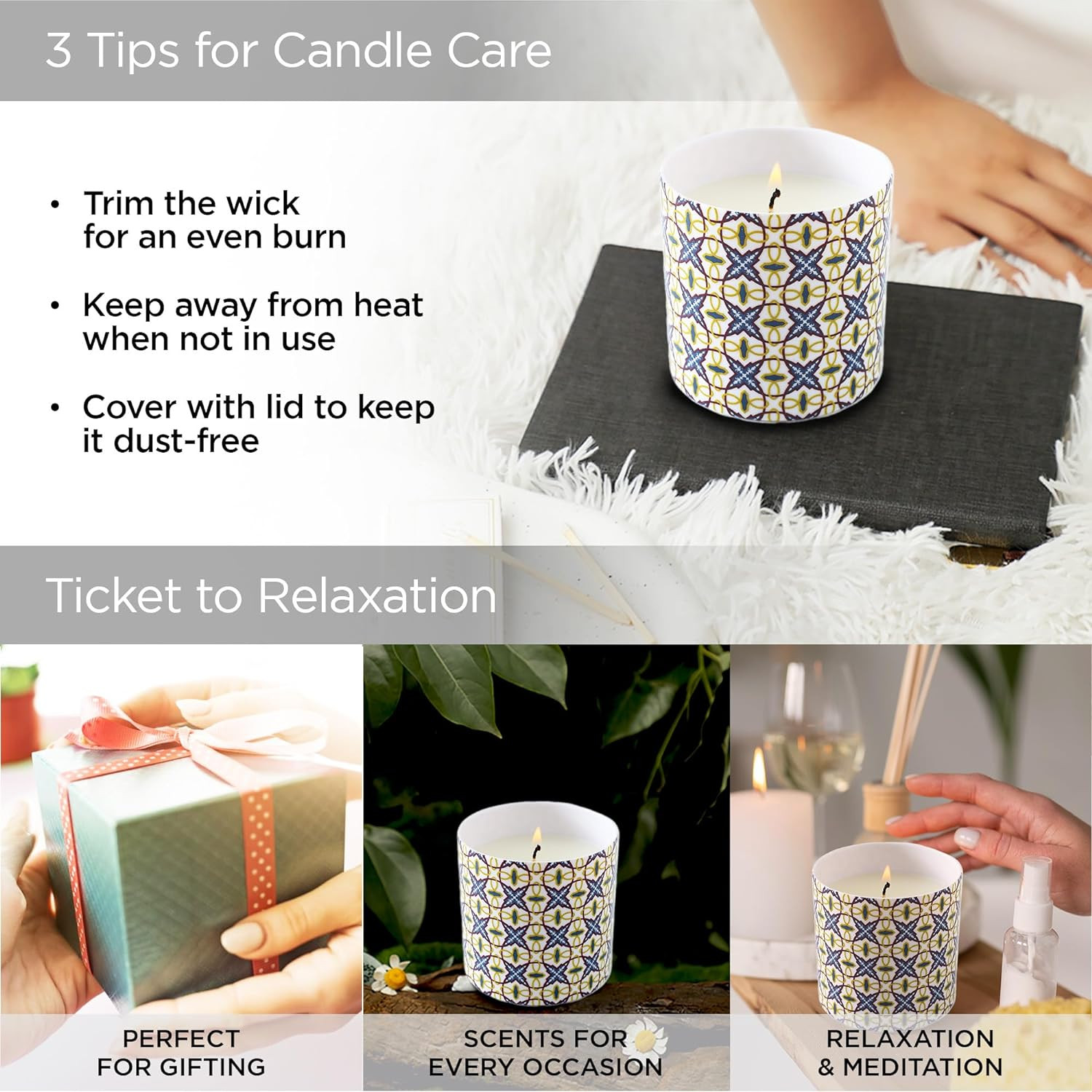 Kuber Industries Scented Candles | Fragrance Candles | Candles for Wedding | Candles for Bedroom | Birthday Candles | Valentines Day Gifts Candles | DY-230708A | Multicolor