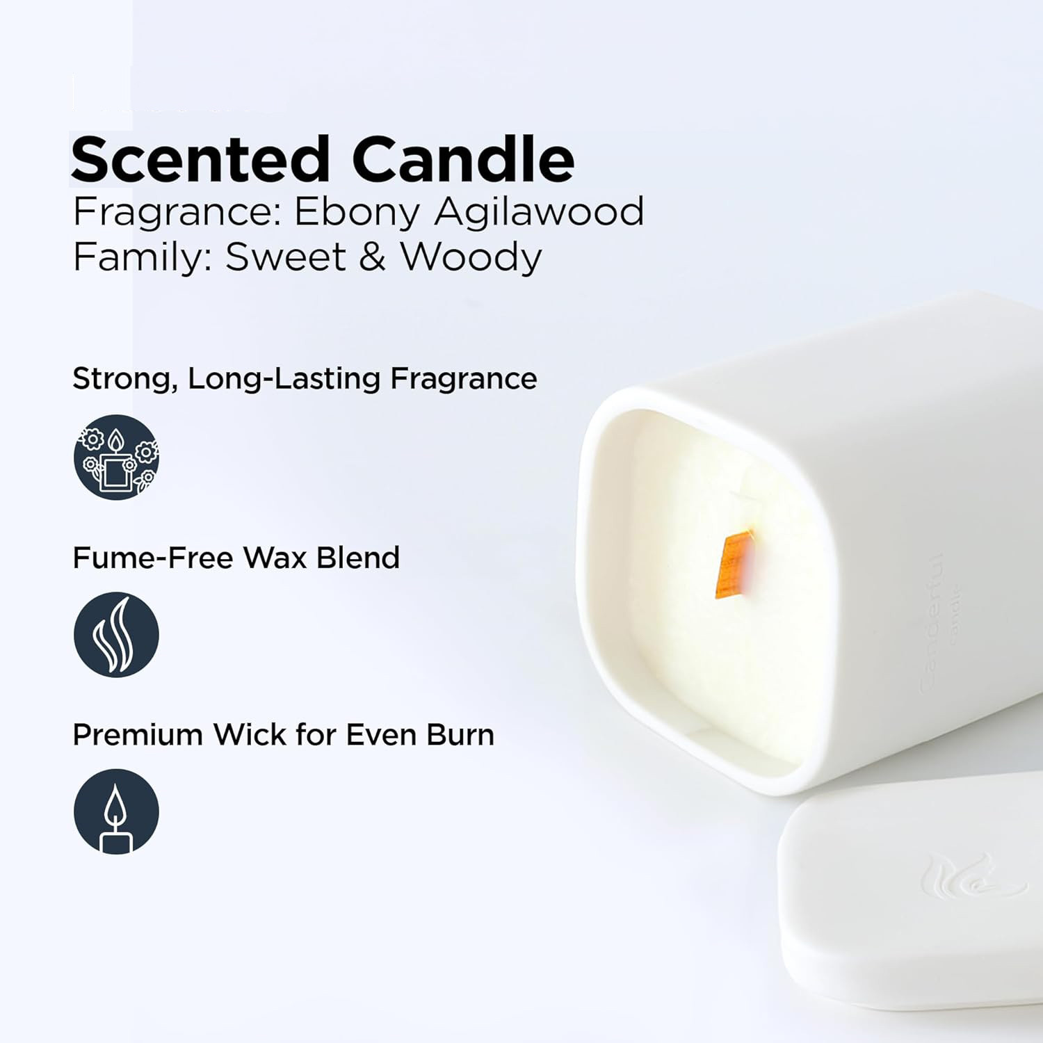 Kuber Industries Scented Candles | Fragrance Candles | Candles for Wedding | Candles for Bedroom | Birthday Candles | Valentines Day Gifts Candles | DY-230703A | White