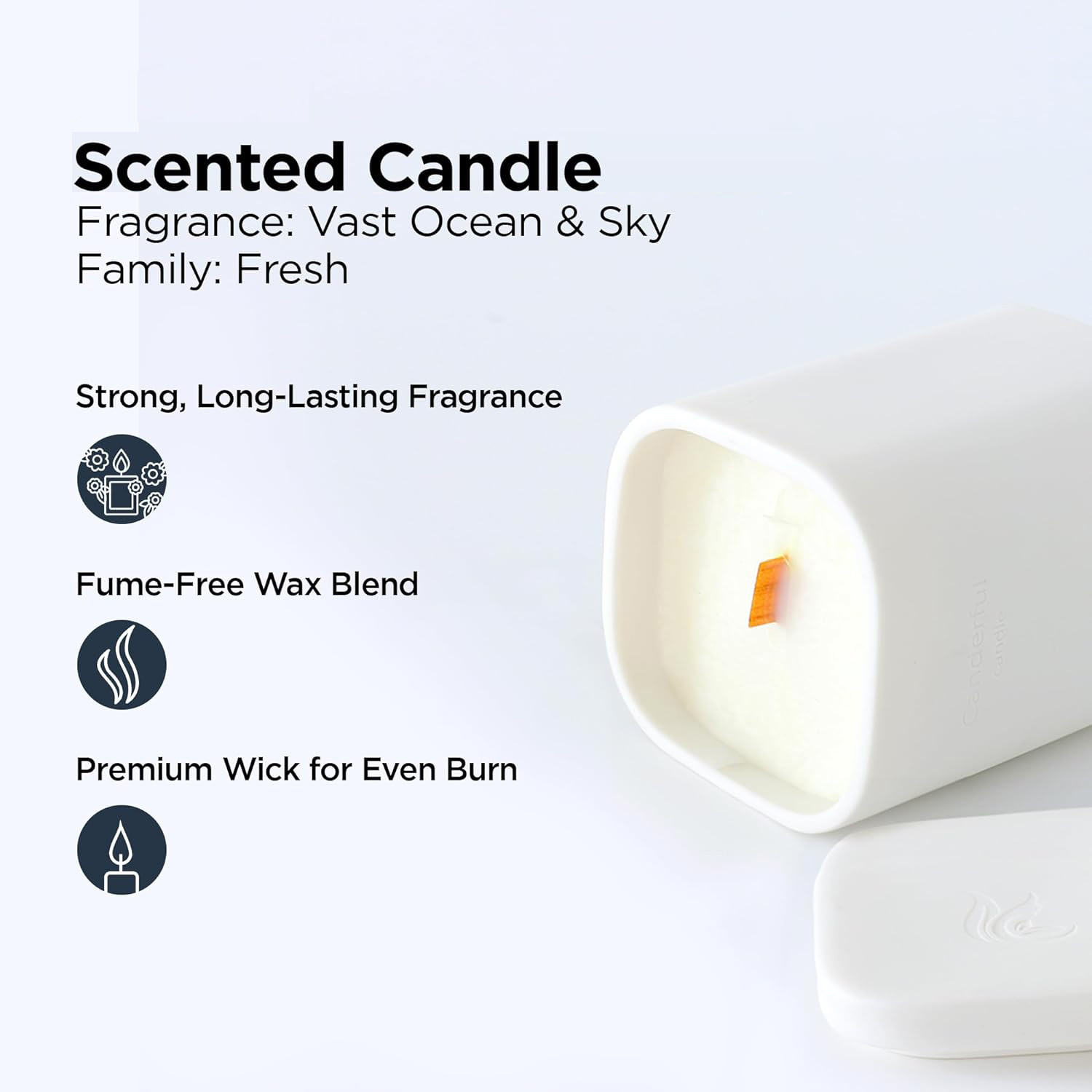 Kuber Industries Scented Candles | Fragrance Candles | Candles for Wedding | Candles for Bedroom | Birthday Candles | Valentines Day Gifts Candles | DY-230703B | White