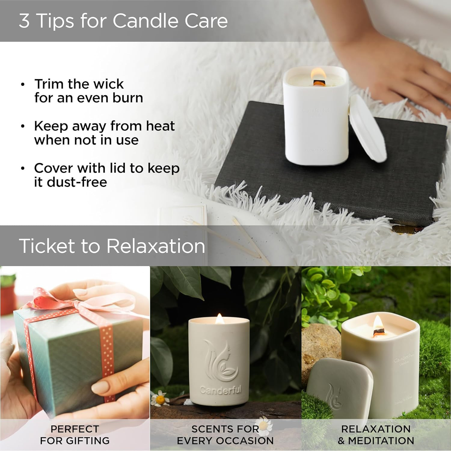 Kuber Industries Scented Candles | Fragrance Candles | Candles for Wedding | Candles for Bedroom | Birthday Candles | Valentines Day Gifts Candles | DY-230703B | White