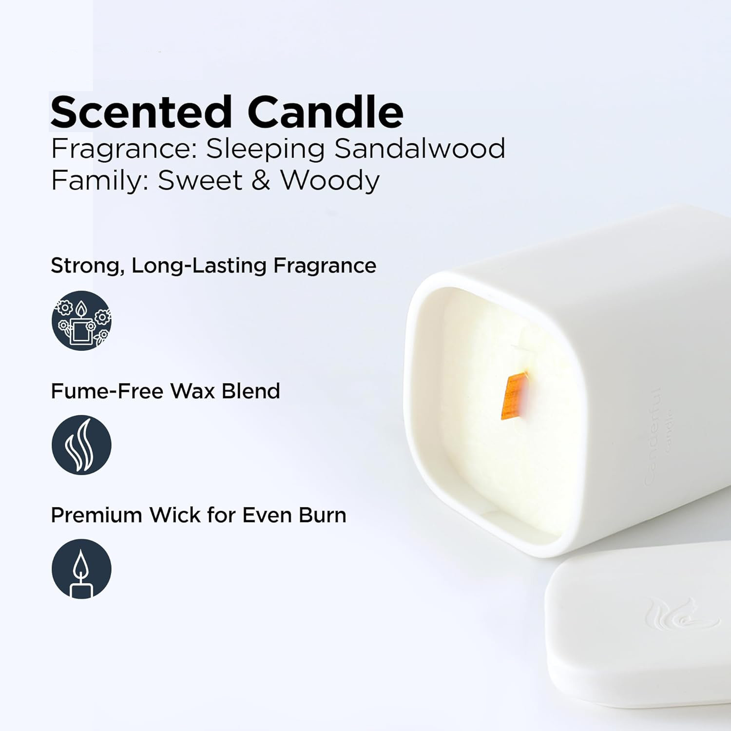 Kuber Industries Scented Candles | Fragrance Candles | Candles for Wedding | Candles for Bedroom | Birthday Candles | Valentines Day Gifts Candles | DY-230703C | White