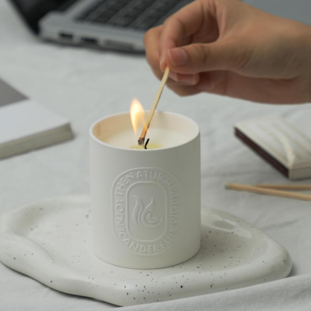 Kuber Industries Scented Candles | Fragrance Candles | Candles for Wedding | Candles for Bedroom | Birthday Candles | Valentines Day Gifts Candles | DY-230704B | White