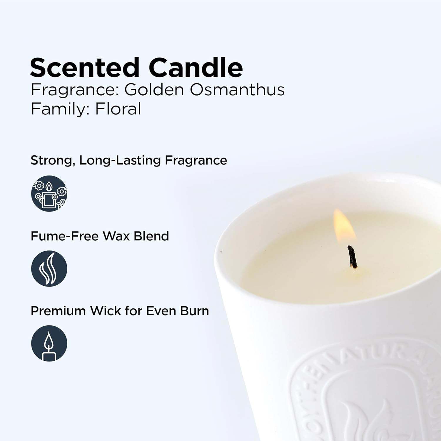 Kuber Industries Scented Candles | Fragrance Candles | Candles for Wedding | Candles for Bedroom | Birthday Candles | Valentines Day Gifts Candles | DY-230704B | White