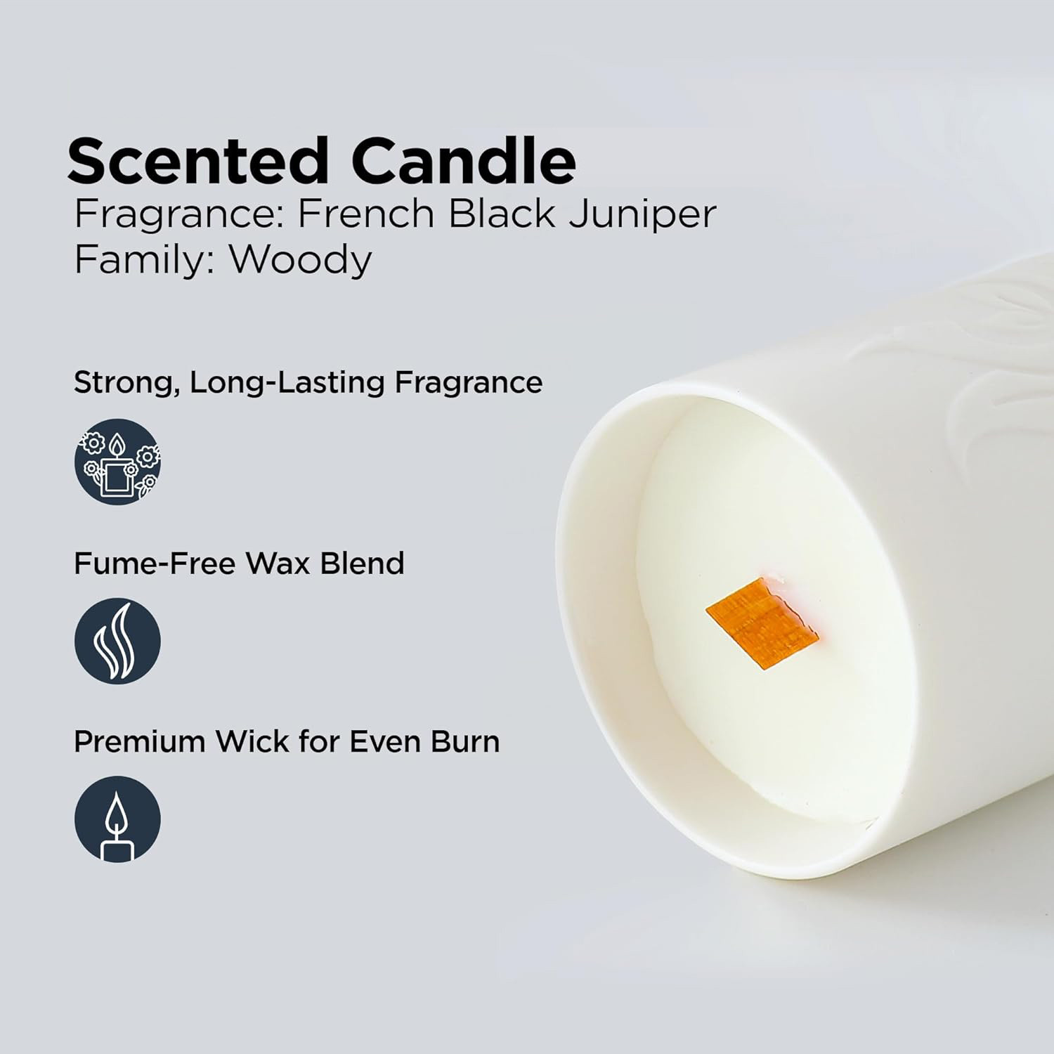 Kuber Industries Scented Candles | Fragrance Candles | Candles for Wedding | Candles for Bedroom | Birthday Candles | Valentines Day Gifts Candles | DY-230702A | White