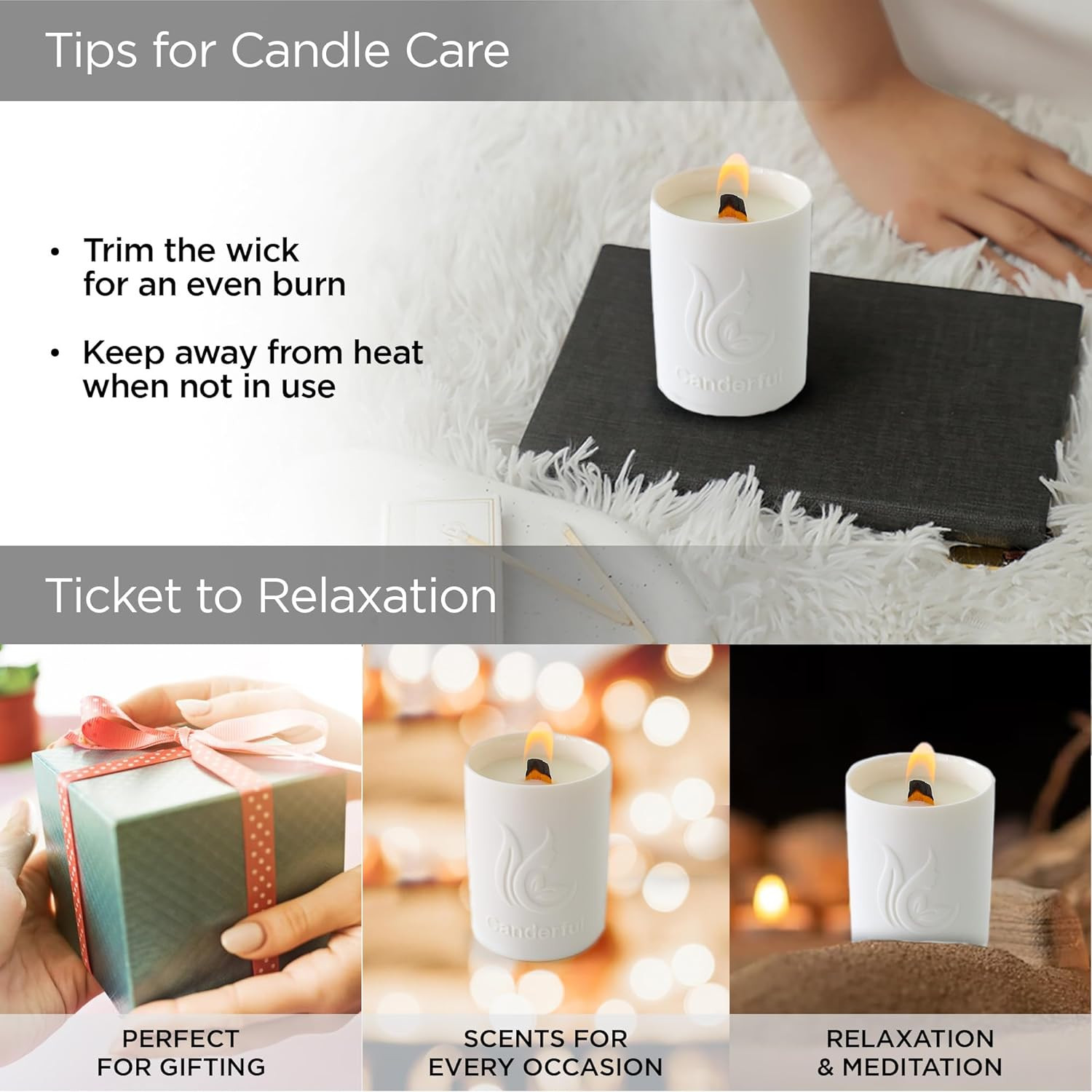 Kuber Industries Scented Candles | Fragrance Candles | Candles for Wedding | Candles for Bedroom | Birthday Candles | Valentines Day Gifts Candles | DY-230702A | White