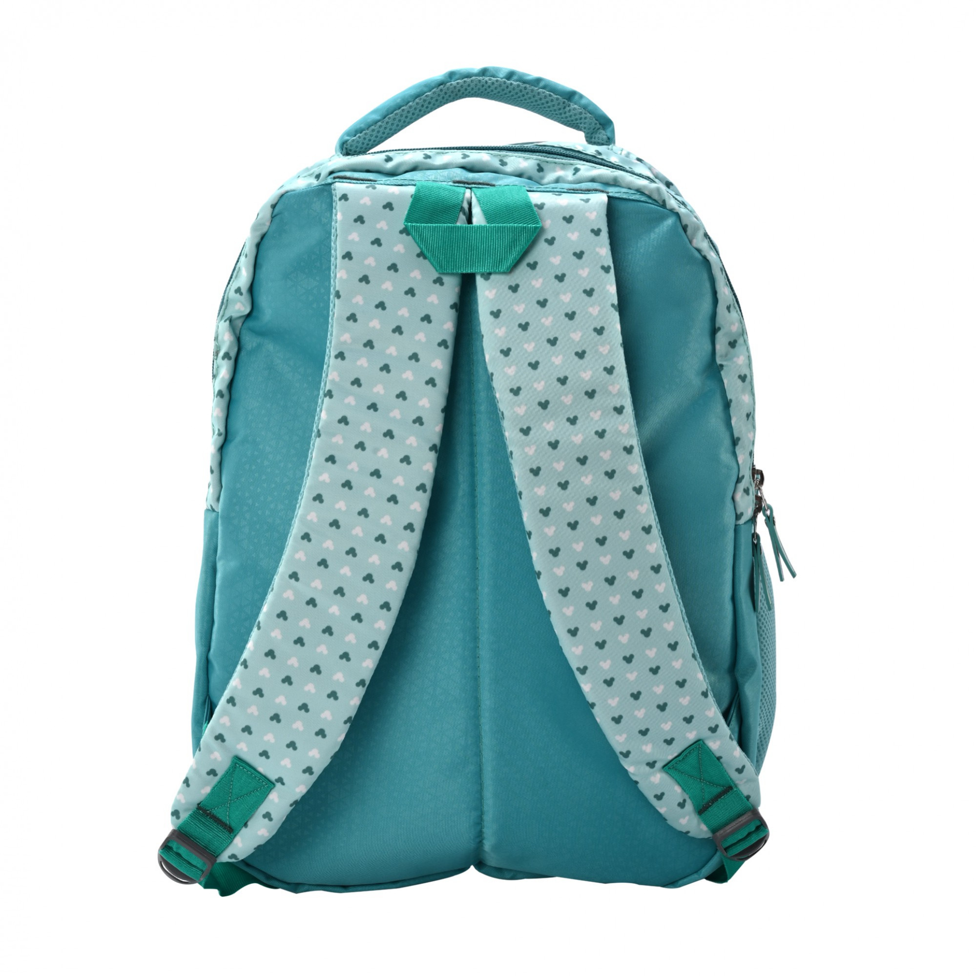 Kuber Industries School-College Bag  Disney Surf Mickey Backpack for Boys and Girls  4 Compartment Backpack for Travel  Water Resistant Bookbag  Bag for Daily Routine  Large  Sea Green