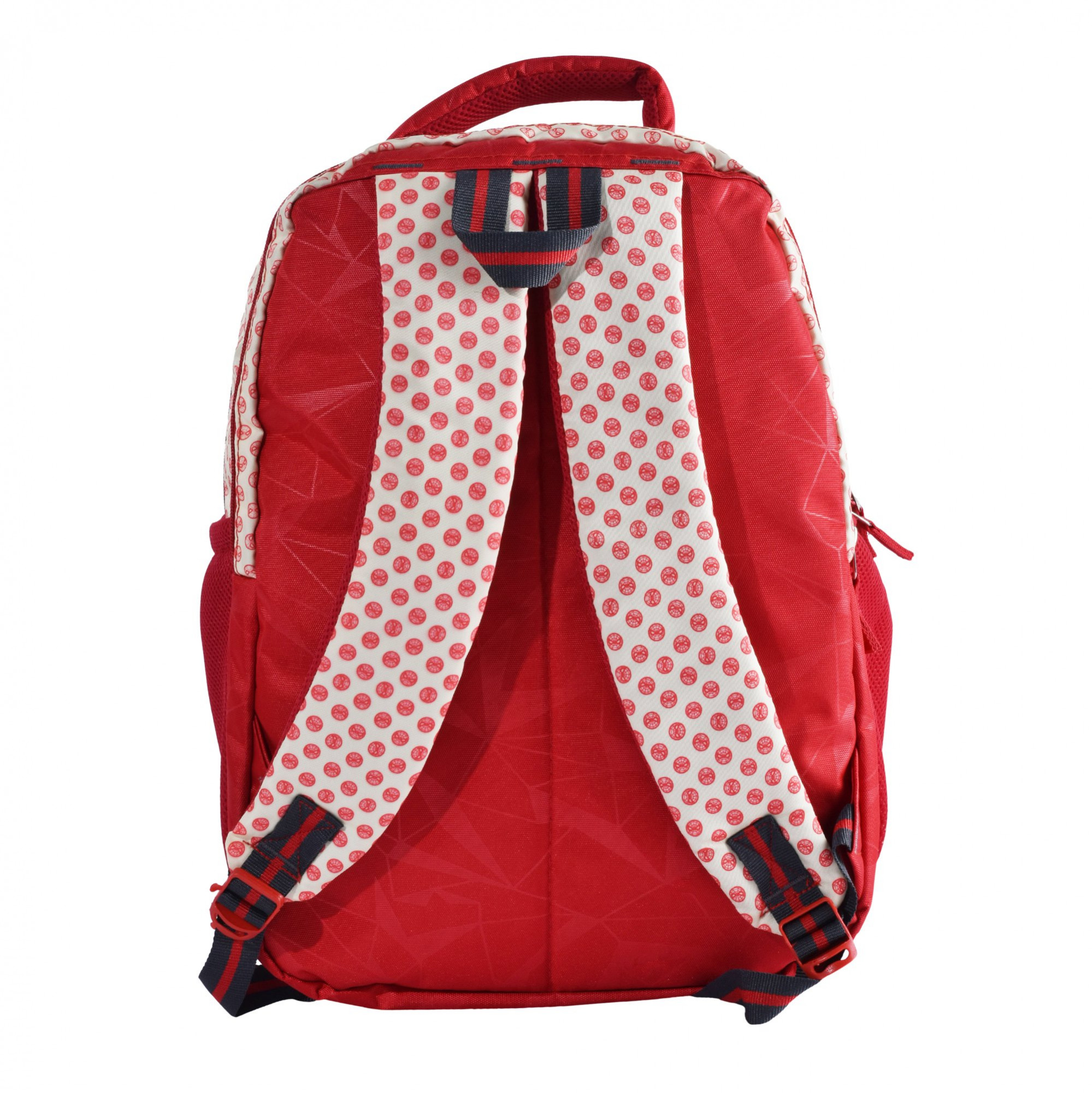 Kuber Industries School-College Bag  Marvel Spiderman Amazing Backpack for Boys and Girls  4 Compartment Travel Backpack  Water Resistant Bookbag for Daily Routine  Laptop Bag  Large  Cream