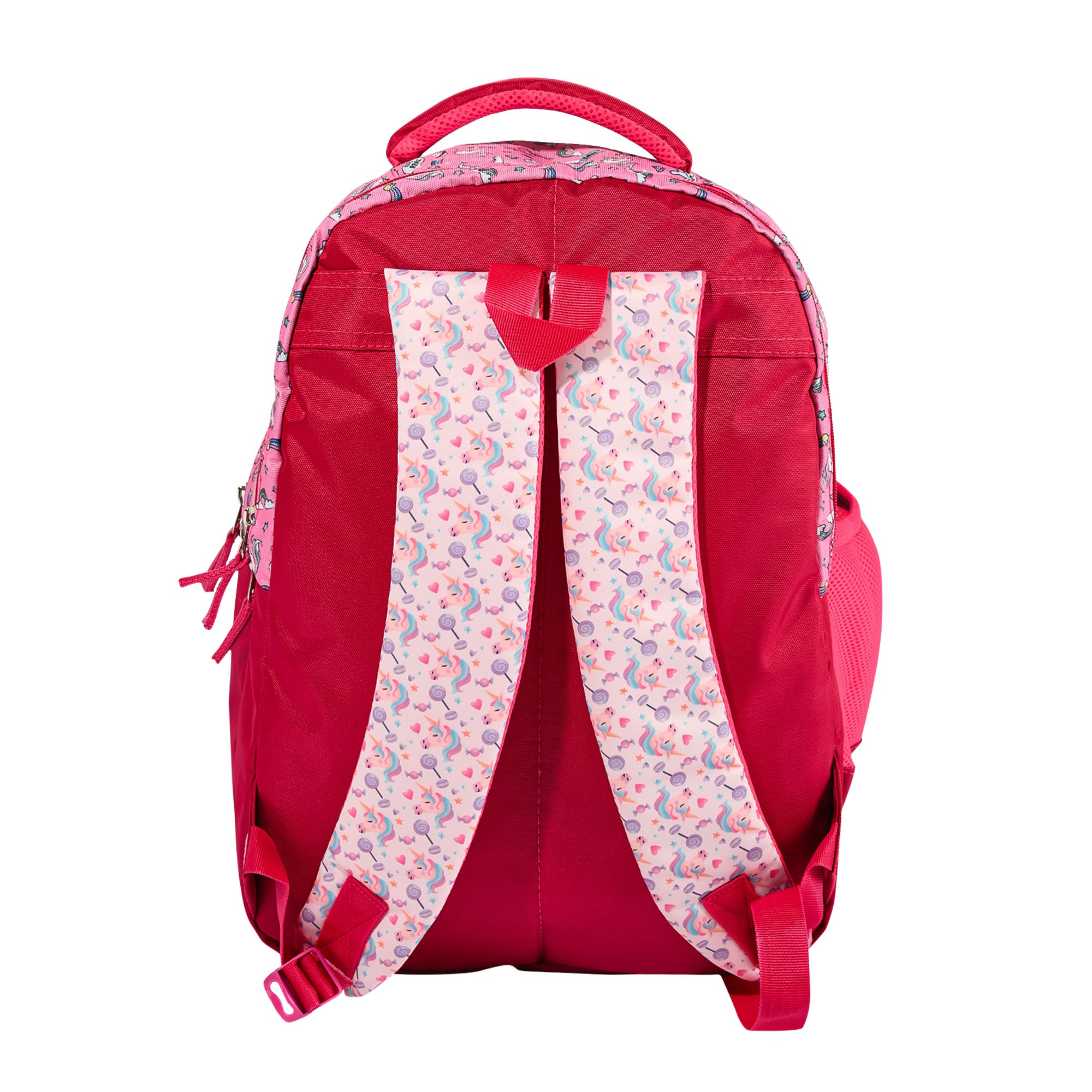 Kuber Industries School-College Bag  Unicorn Backpack for Boys and Girls  4 Compartment Travel Backpack  Water Resistant Bookbag  Bag for Daily Routine  Kids School Bags  Pink