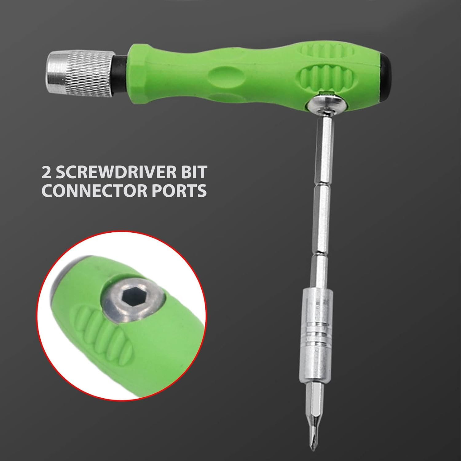 Kuber Industries Screwdriver Bits Set|32 In One With 32 Screws|Professional Magnetic Driver Set|Idol For Laptop, Mobile, Computer, Repairing Preparations (Green)