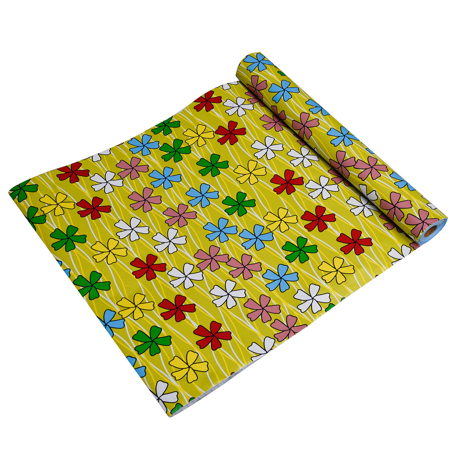 Kuber Industries Self Adhesive Wallpaper Sheet|Vinyl PVC Flower Print Wall Stickers Peel and Stick for Furniture, Almirah, Table Top, Wardrobe, Kitchen Cupboard,Bedroom-10 Meter,(Green)