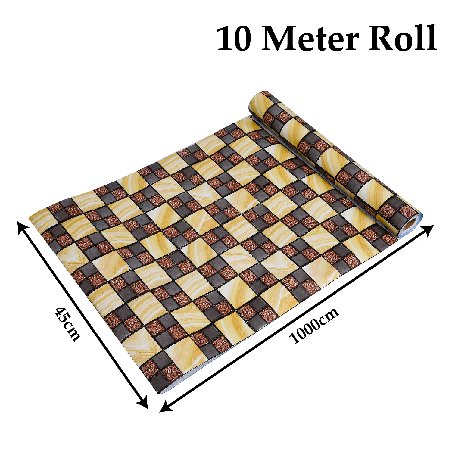 Kuber Industries Self Adhesive Wallpaper Sheet|Vinyl PVC Wall Stickers Peel and Stick for Furniture, Almirah, Table Top, Wardrobe, Kitchen Cupboard,Bedroom-10 Meter,(Multicolor)