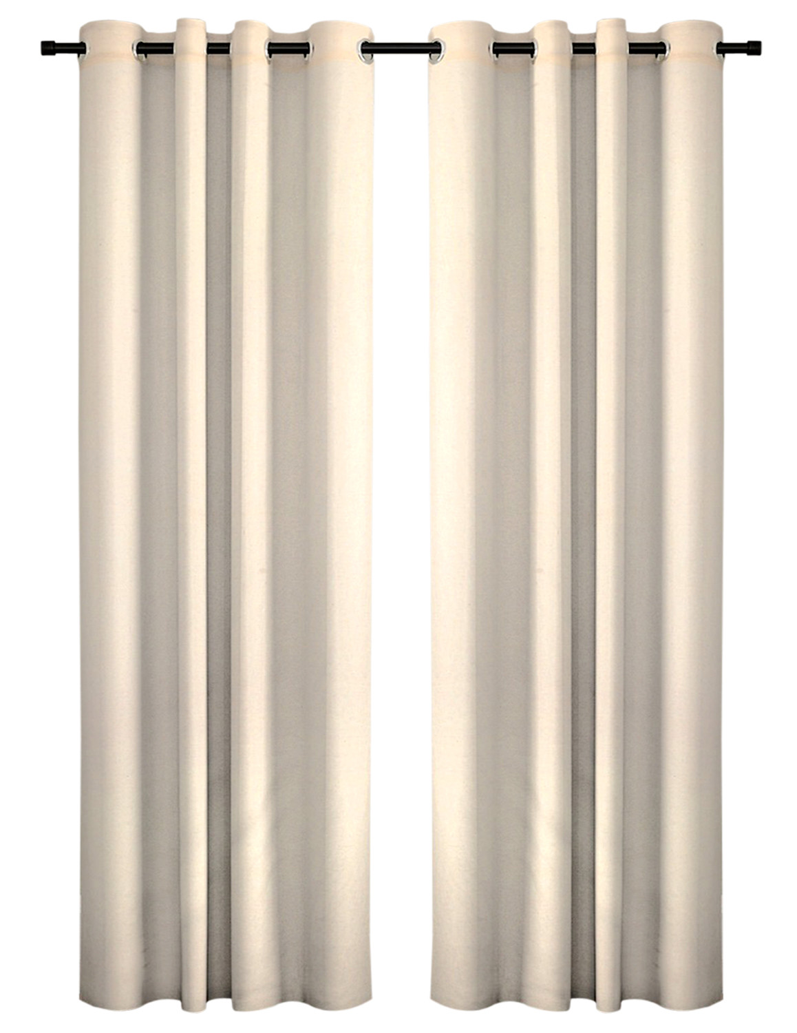 Kuber Industries Self Print Room Darkening Door Curtain, 7 Feet (Cream)