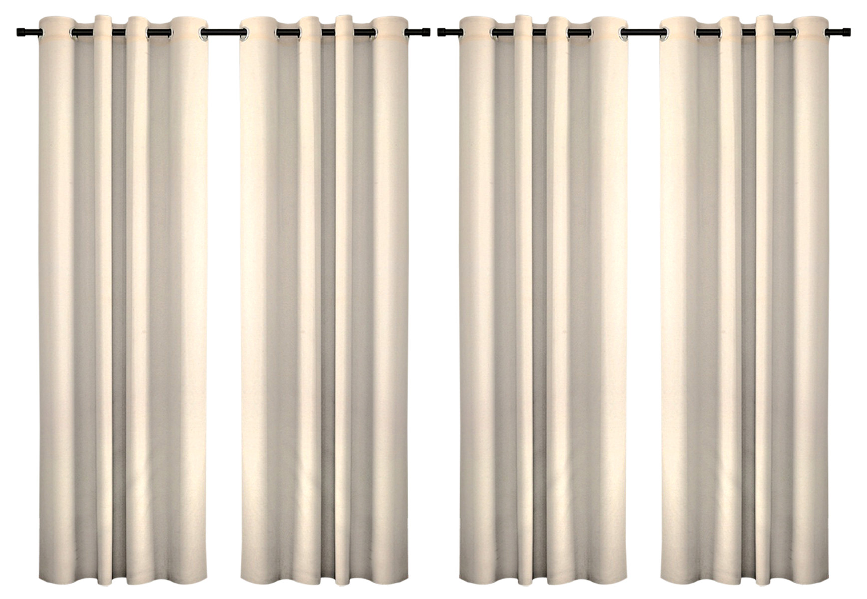 Kuber Industries Self Print Room Darkening Door Curtain, 7 Feet (Cream)