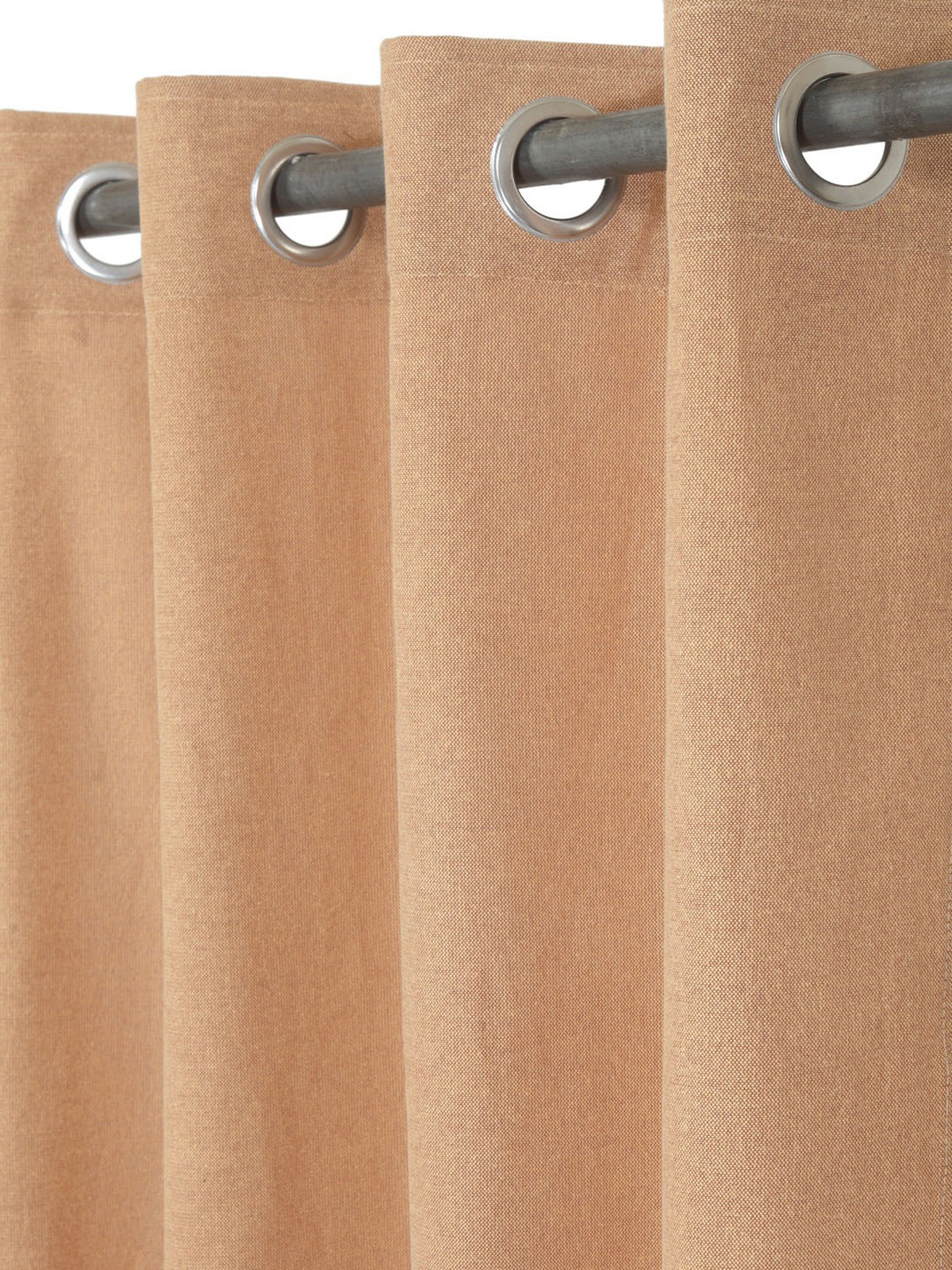 Kuber Industries Self Print Room Darkening Door Curtain, 7 Feet (Gold)