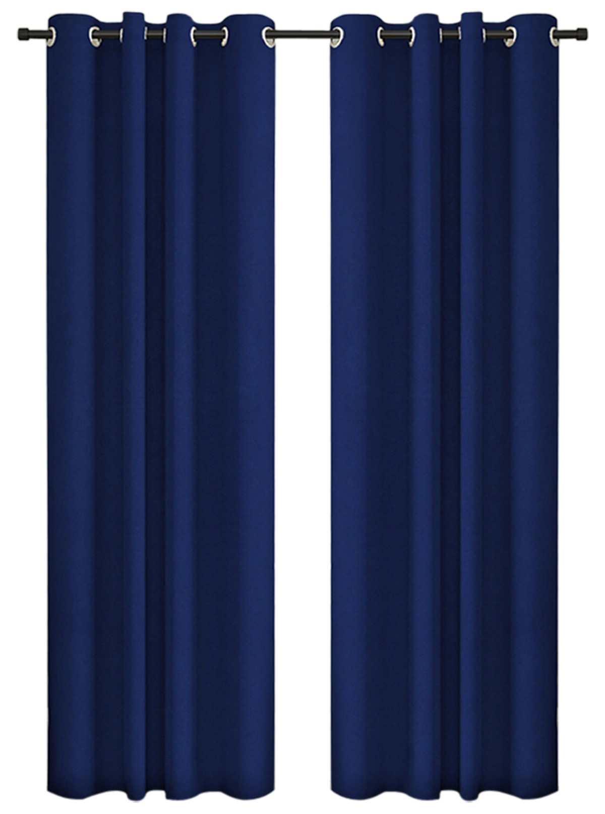Kuber Industries Self Print Room Darkening Door Curtain, 7 Feet (Navy Blue)