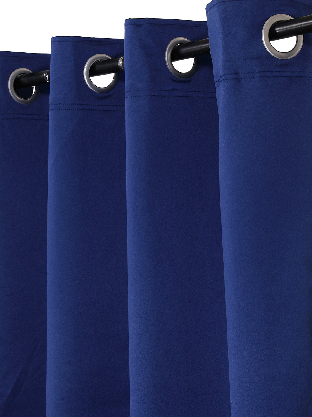 Kuber Industries Self Print Room Darkening Door Curtain, 7 Feet (Navy Blue)