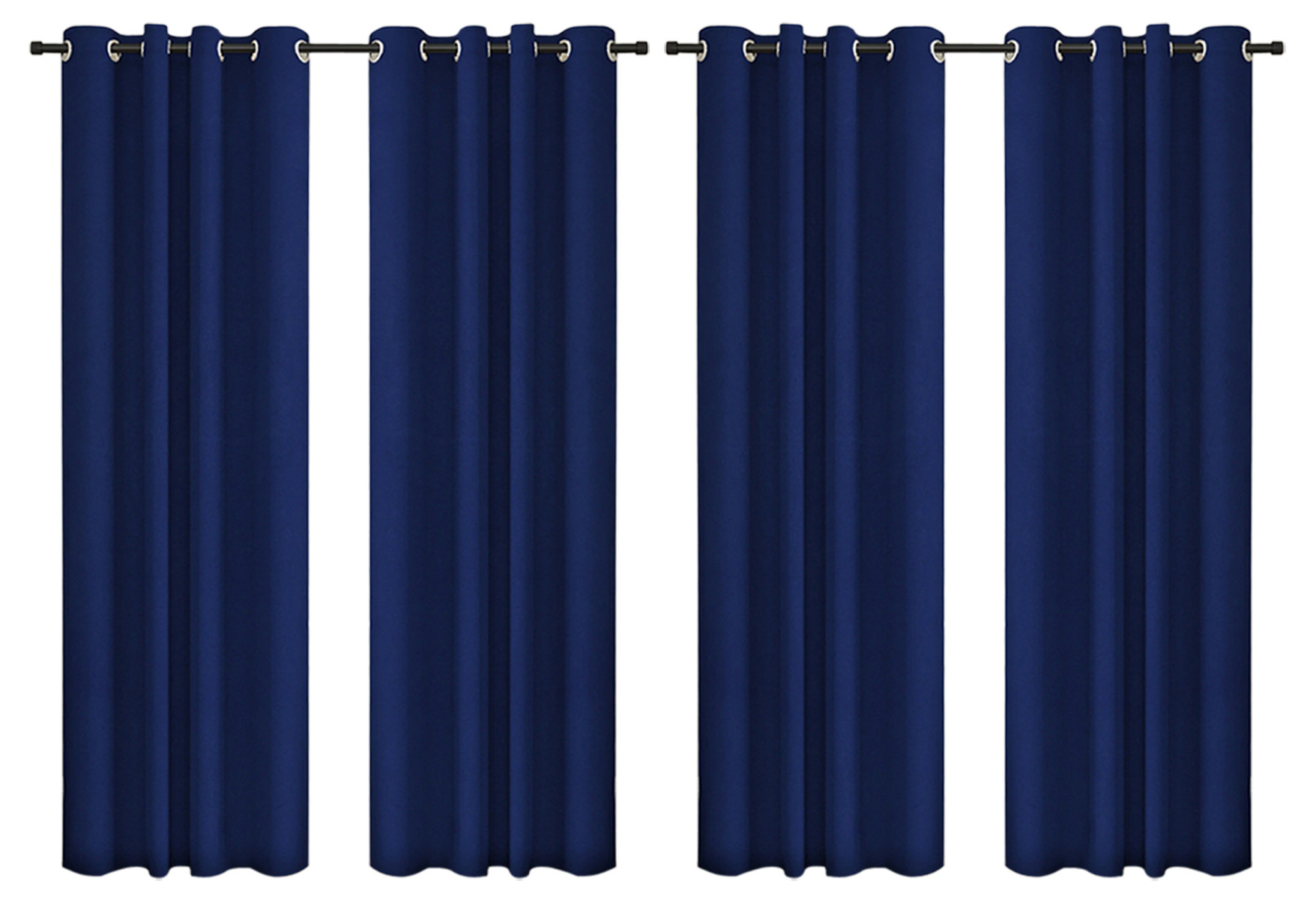 Kuber Industries Self Print Room Darkening Door Curtain, 7 Feet (Navy Blue)