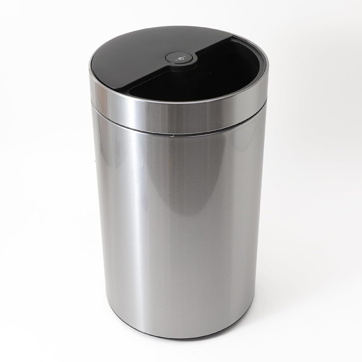 Kuber Industries Sensor Dustbin | Rotating Motion-Sensor Dustbin | Touchless Trash Can | Smart Dustbin for Bedroom-Office-Living Room | Automatic Garbage Can | HN-ZQ-S -30L | Silver