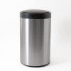 Kuber Industries Sensor Dustbin | Round Big Sensor Dustbin | Touchless Trash Can | Smart Dustbin for Bedroom-Office-Living Room | Automatic Garbage Can | HN-ZR-S-30L | Silver